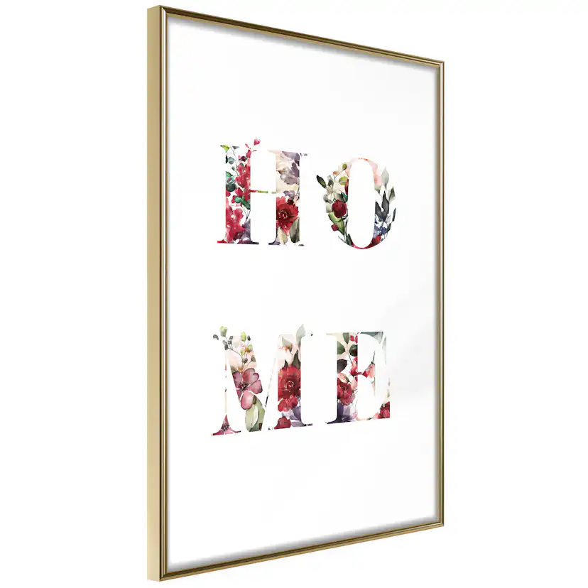 Poster Artgeist Affisch Home in Flowers