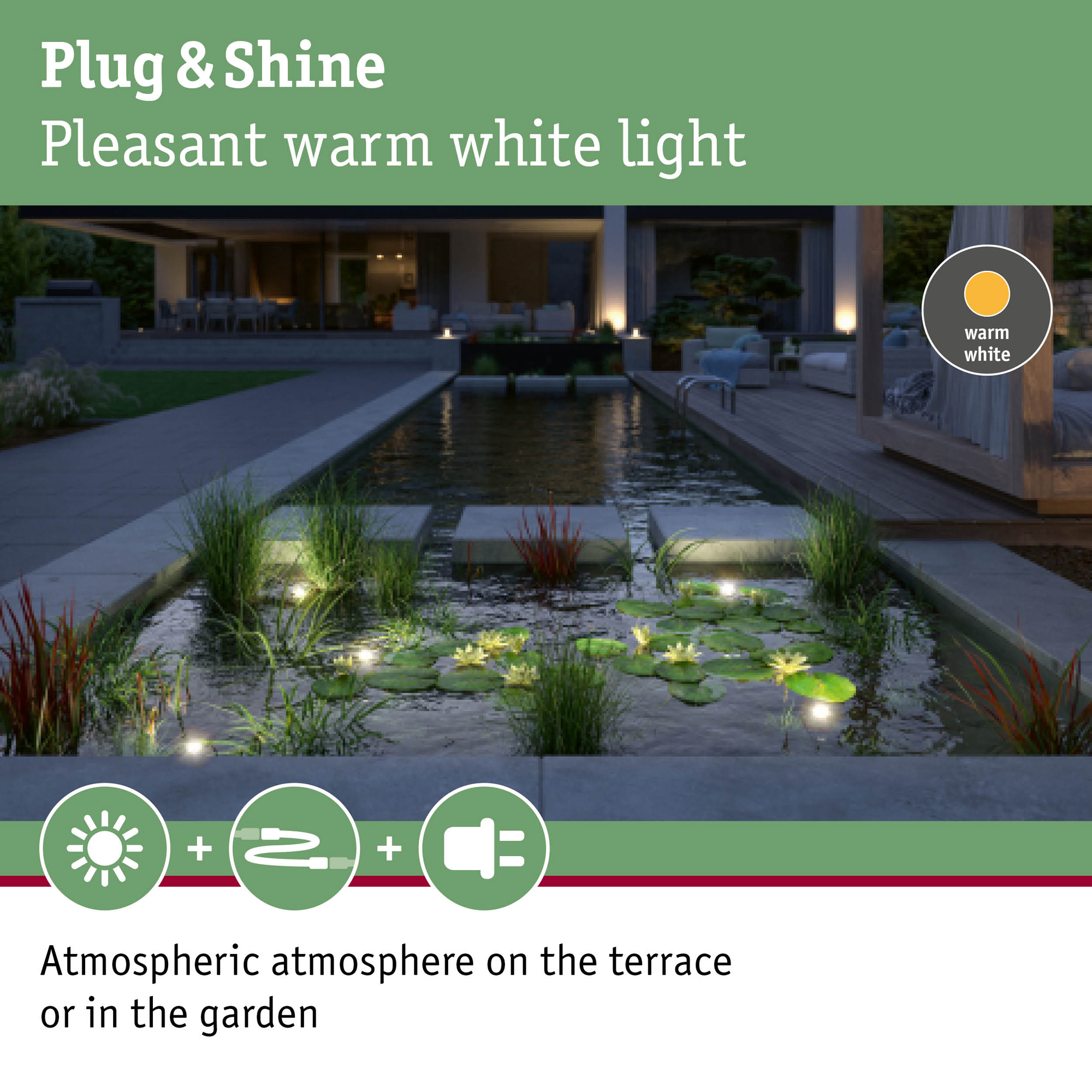 Spotlight Undervatten Paulmann Pond Plug & Shine LED Strålkastare IP68 5W 24V