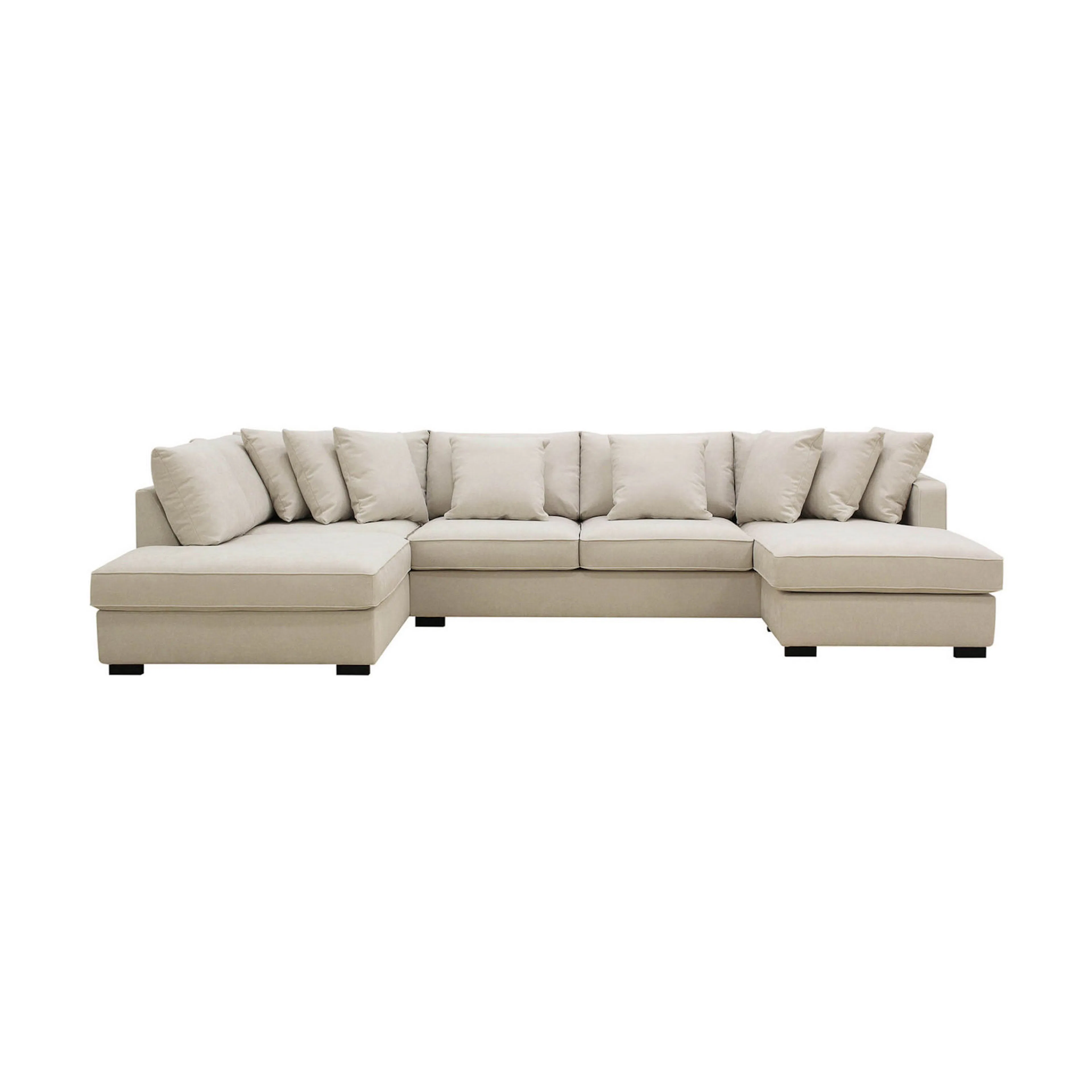 Rossita 5-sits Vänstervänd U-formad Djup Soffa med Divan och U-formad/Vänstervänd