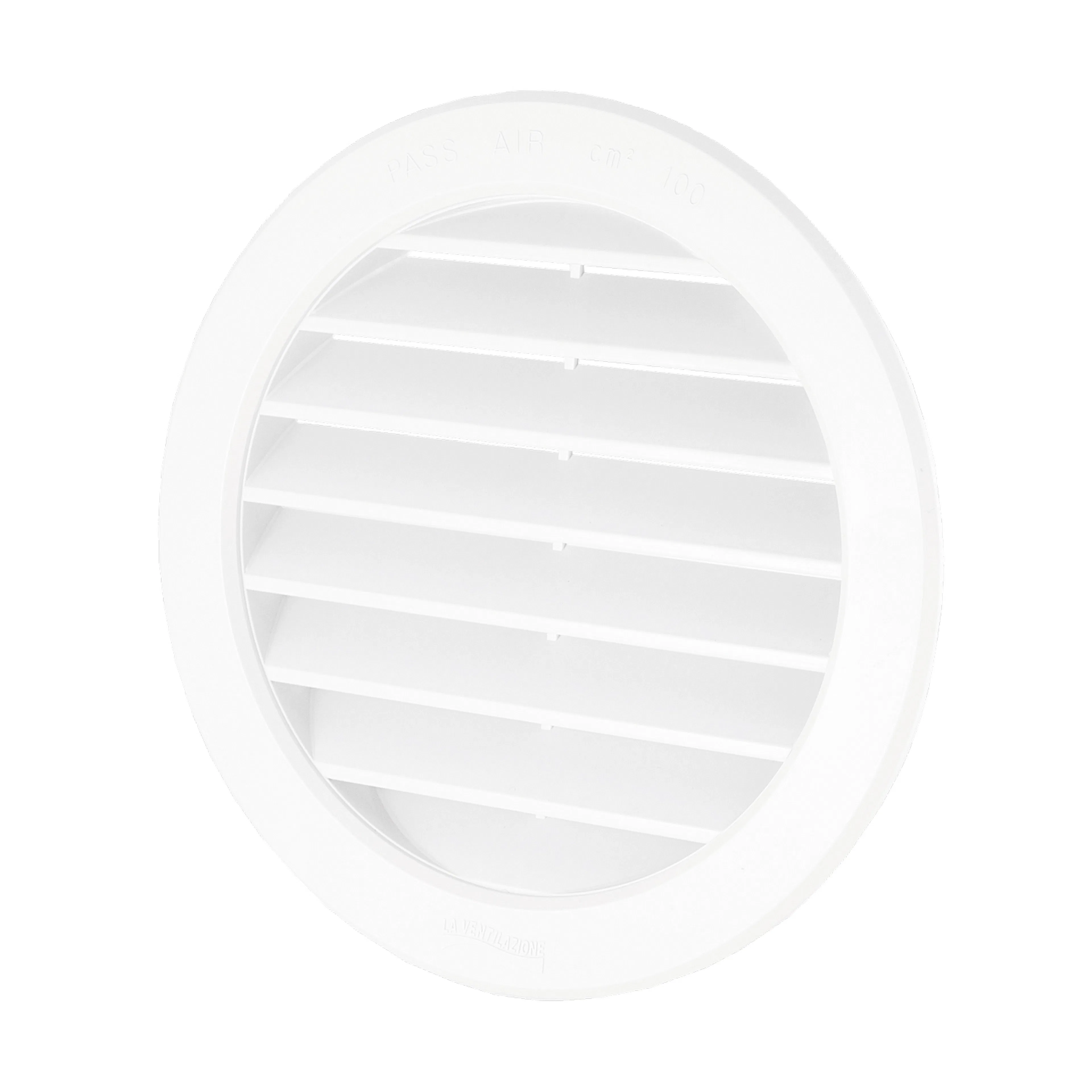 Överluftdon, 125 mm, vit Kanaldimension: 125 mm