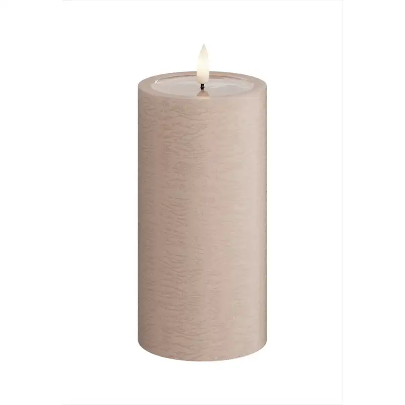 LED-Blockljus UNIQUE Candles 7,5x15 cm