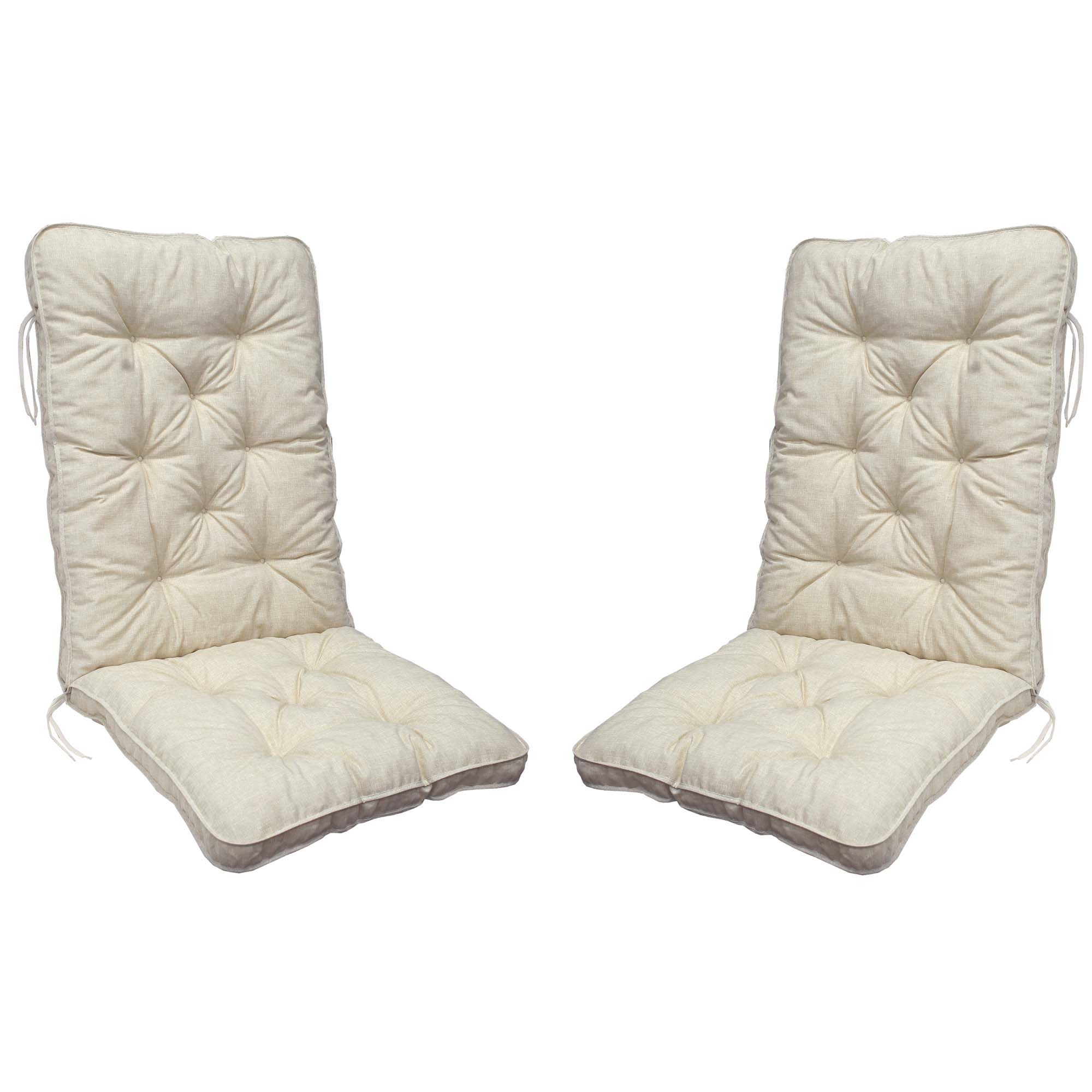 Stolsdyna Baltic Garden Malmö Maxi hög rygg, 2-pack