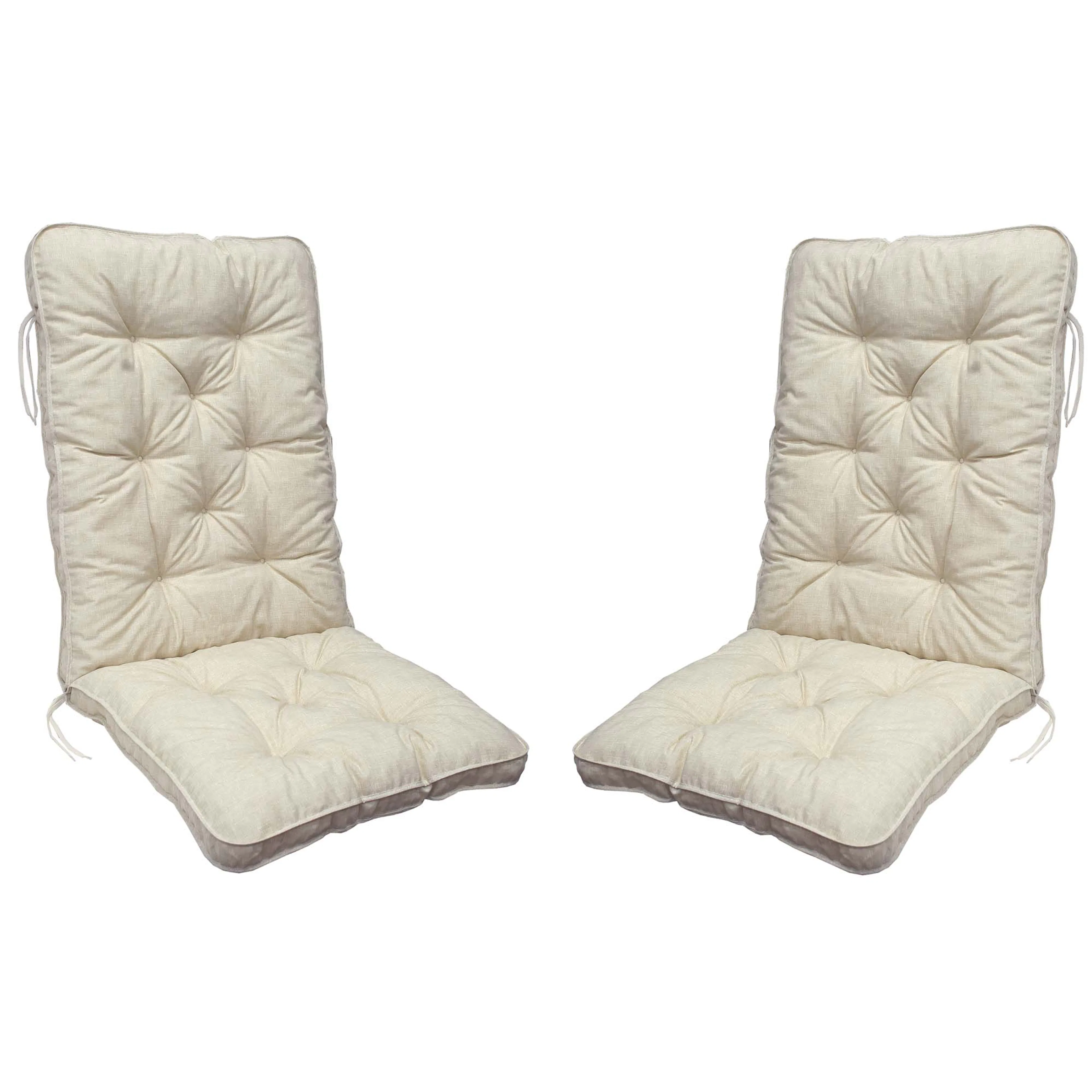 Stolsdyna Baltic Garden Malmö Maxi hög rygg, 2-pack