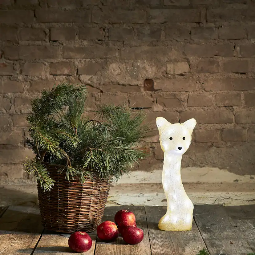 Dekorationsfigur Star Trading Crystalo Fox 42 cm Outdoor