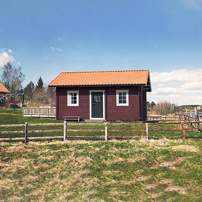 Attefallshus Baseco Bure stuga med loft 25 m2
