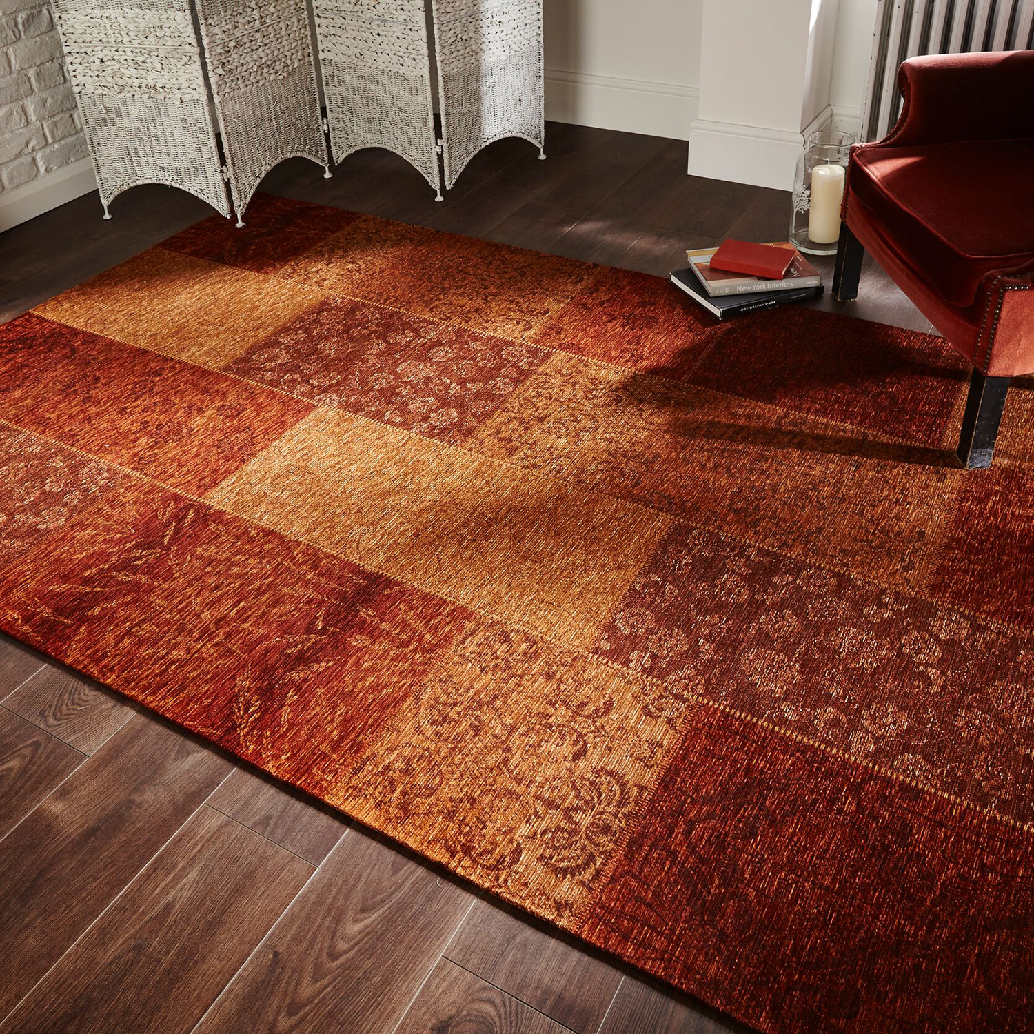 Patchworkmatta Flair Rugs Patchwork Chenille 200x290