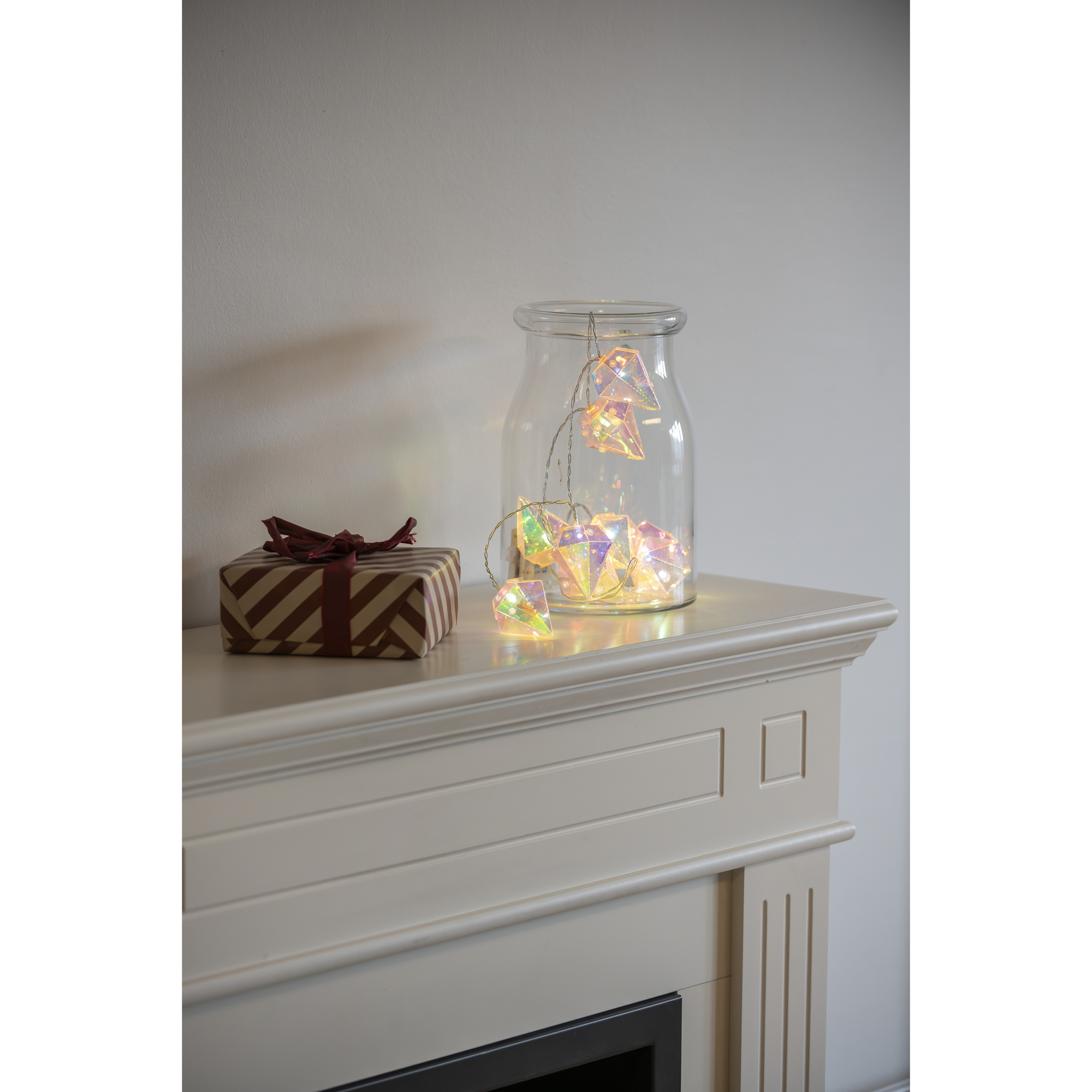 Batteridriven Ljusslinga Gnosjö Konstsmide 10 LED Glober m. Timer