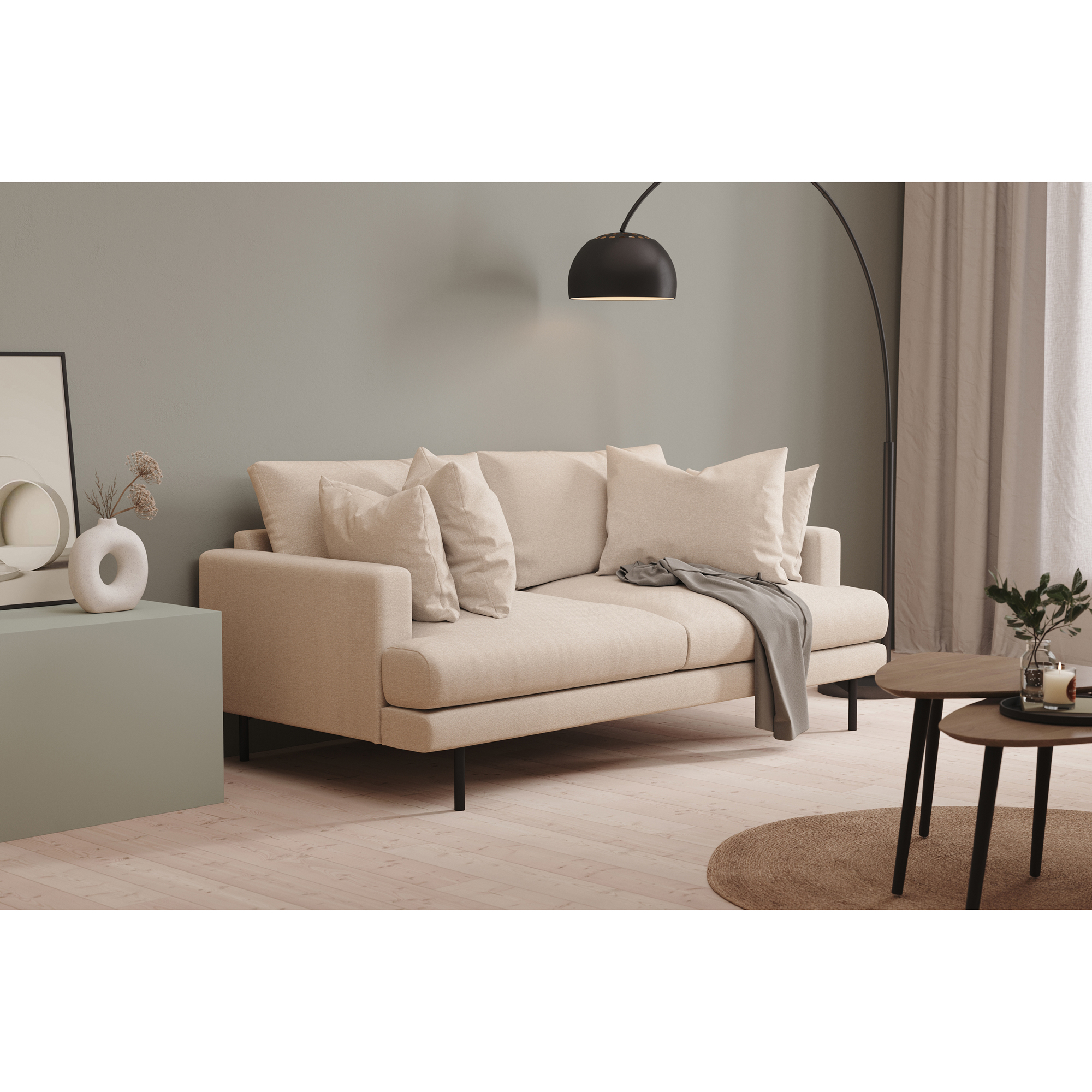 3-sitssoffa Scandi Days Menard Djup 205 cm