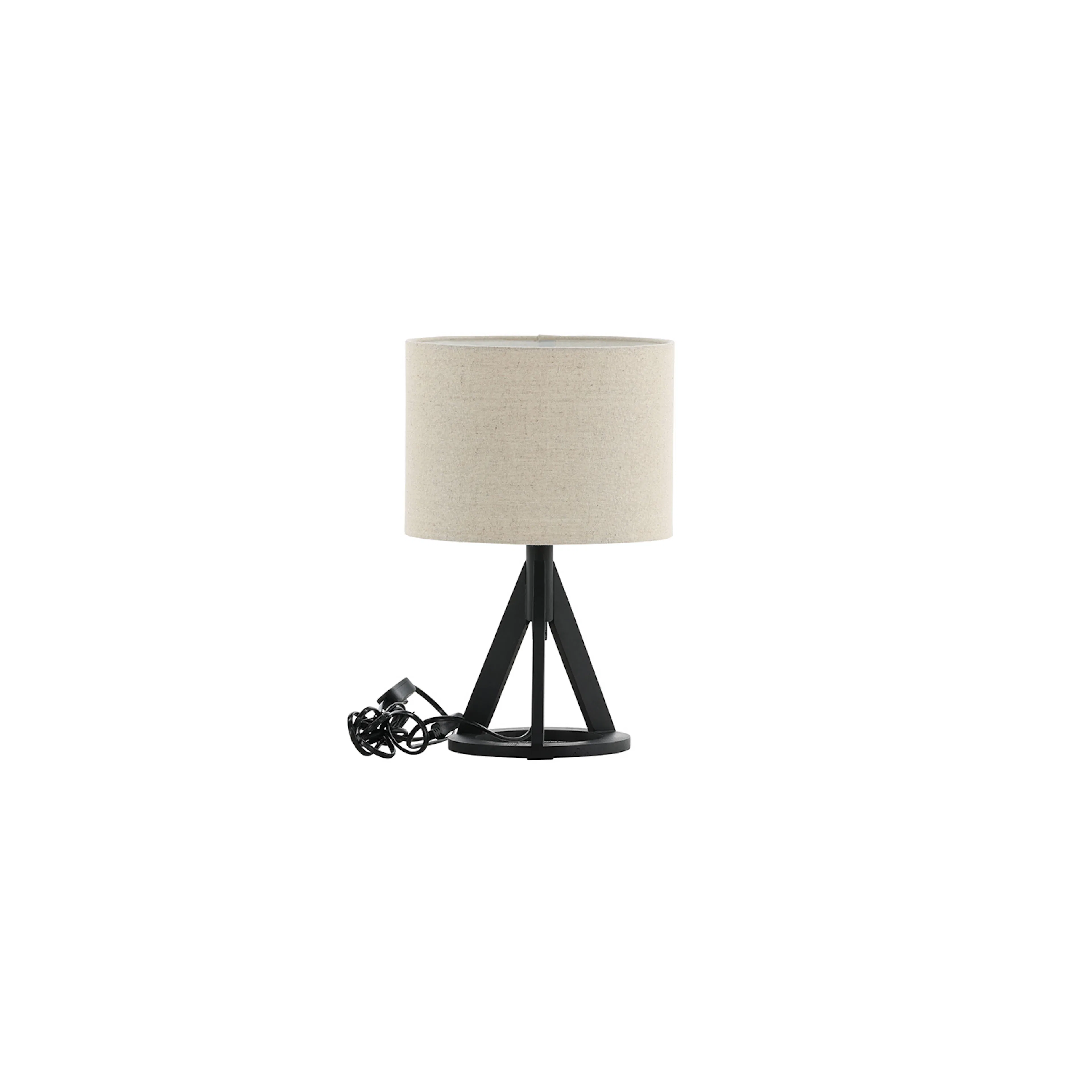 Kona -Table Lamp - Black/Linen Svart/Beige
