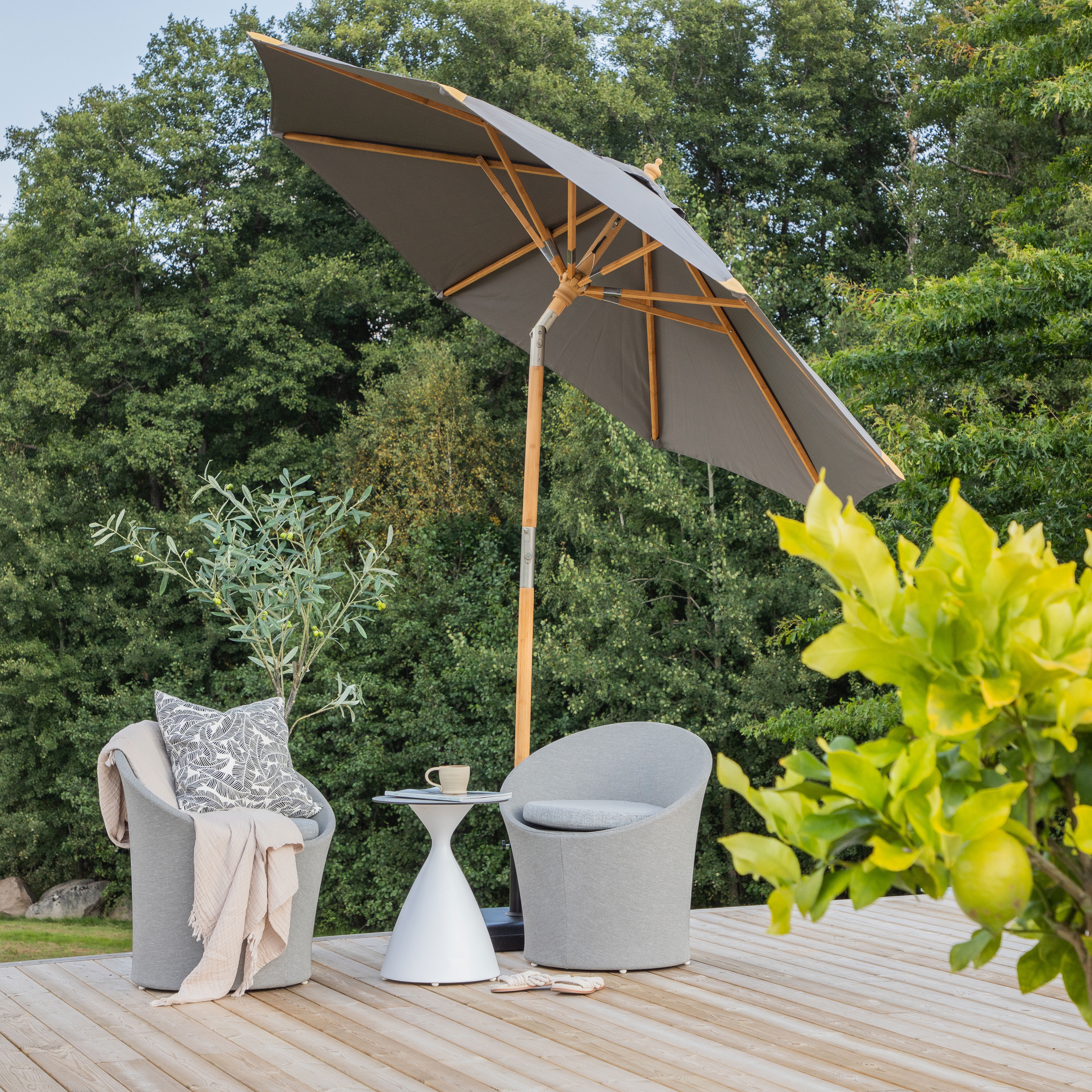 Cerox Umbrella, Grey, 270 Grå