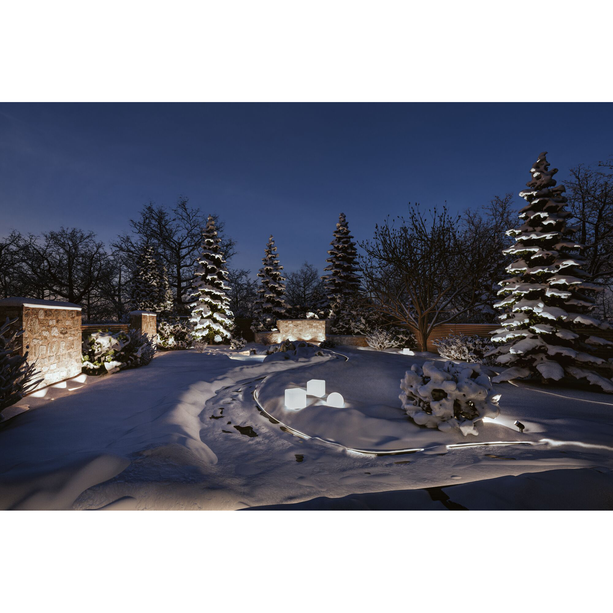 Spotlight Paulmann Pike Plug & Shine LED  Smart Home Zigbee 3.0 Pike IP65 24V 3-pack med Transformator och Kabel