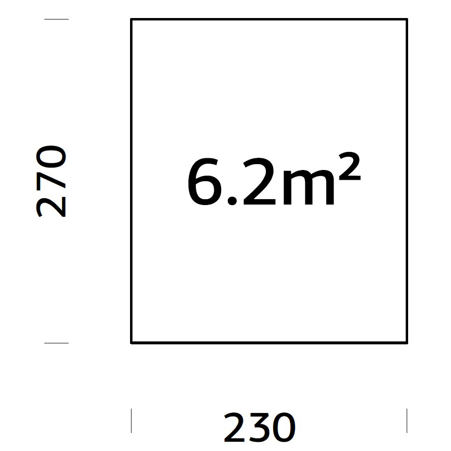Träbalksgrund Palmako 2,3x2,7 m (inkl. LogFoot)