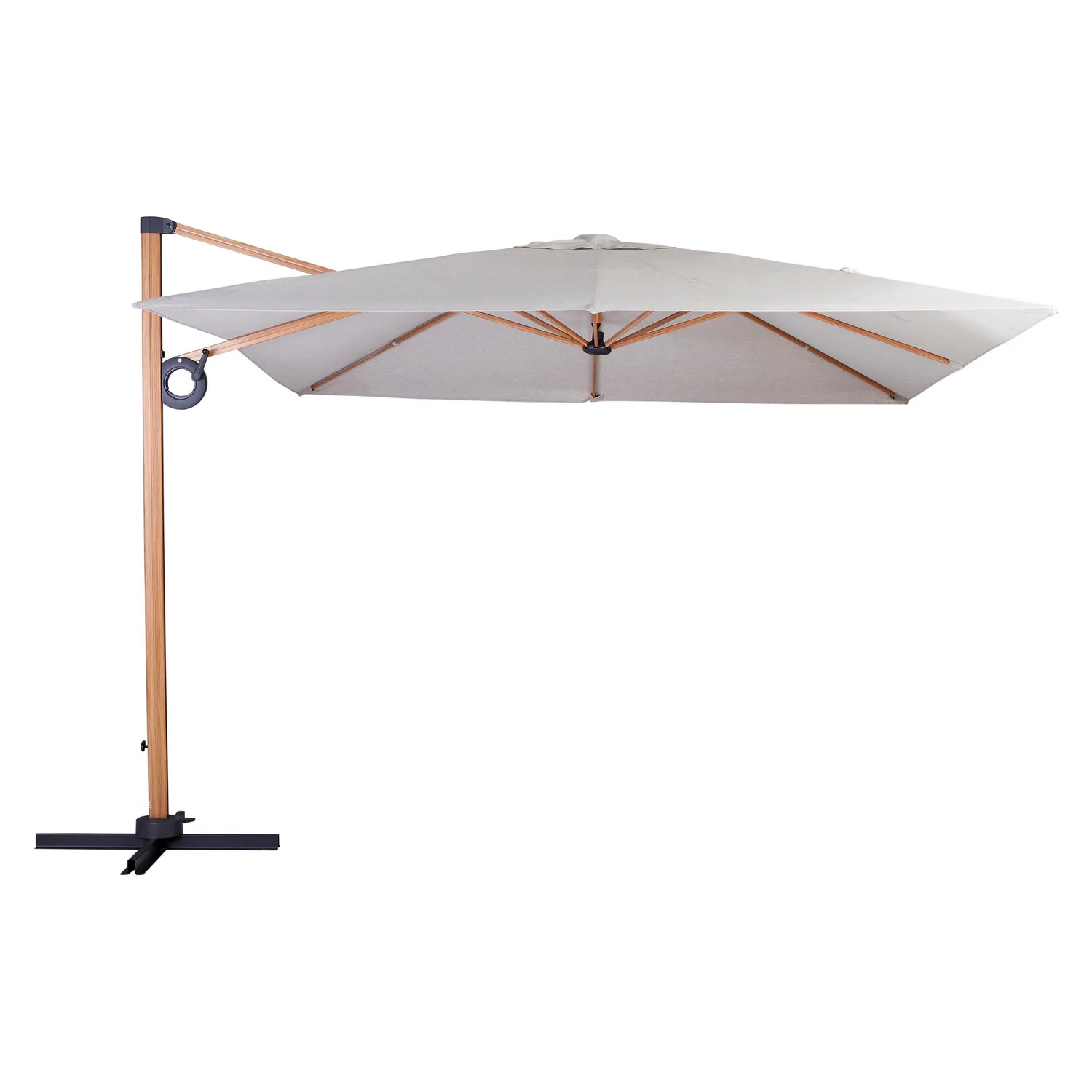 Parasoll Outfit Egon, Frihängande Solparasoll Vridbart 360° Aluminium/Polyester