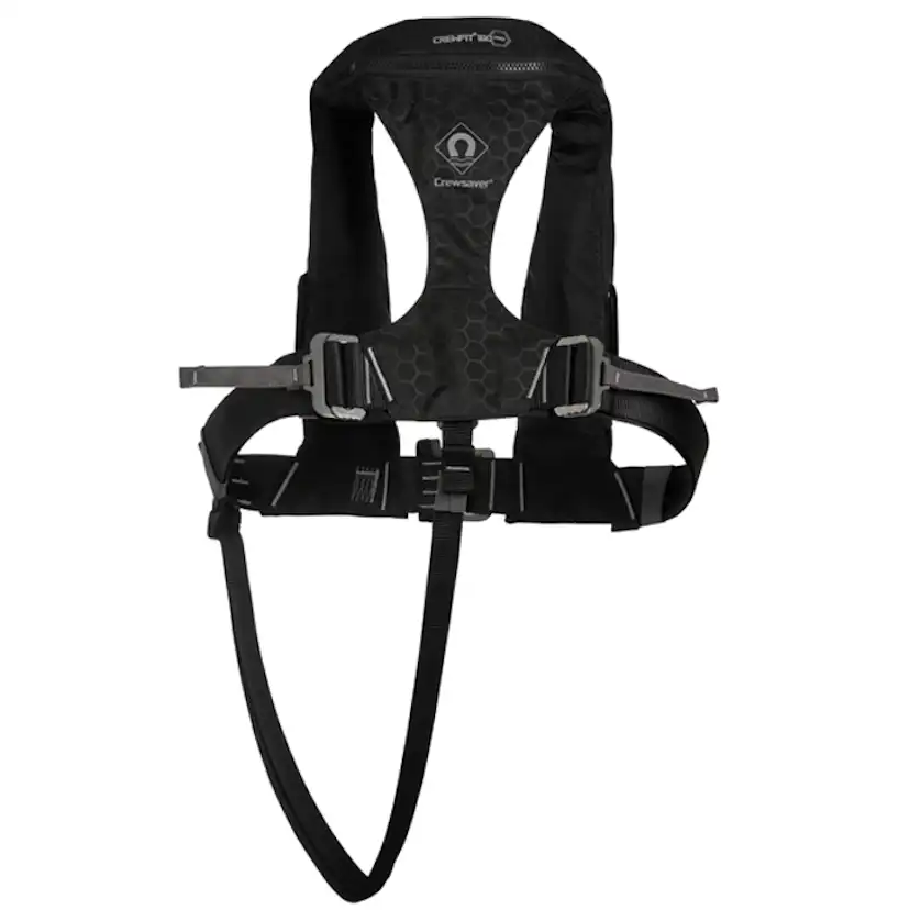 Flytväst Crewsaver Crewfit Auto 180N Pro Sele Svart
