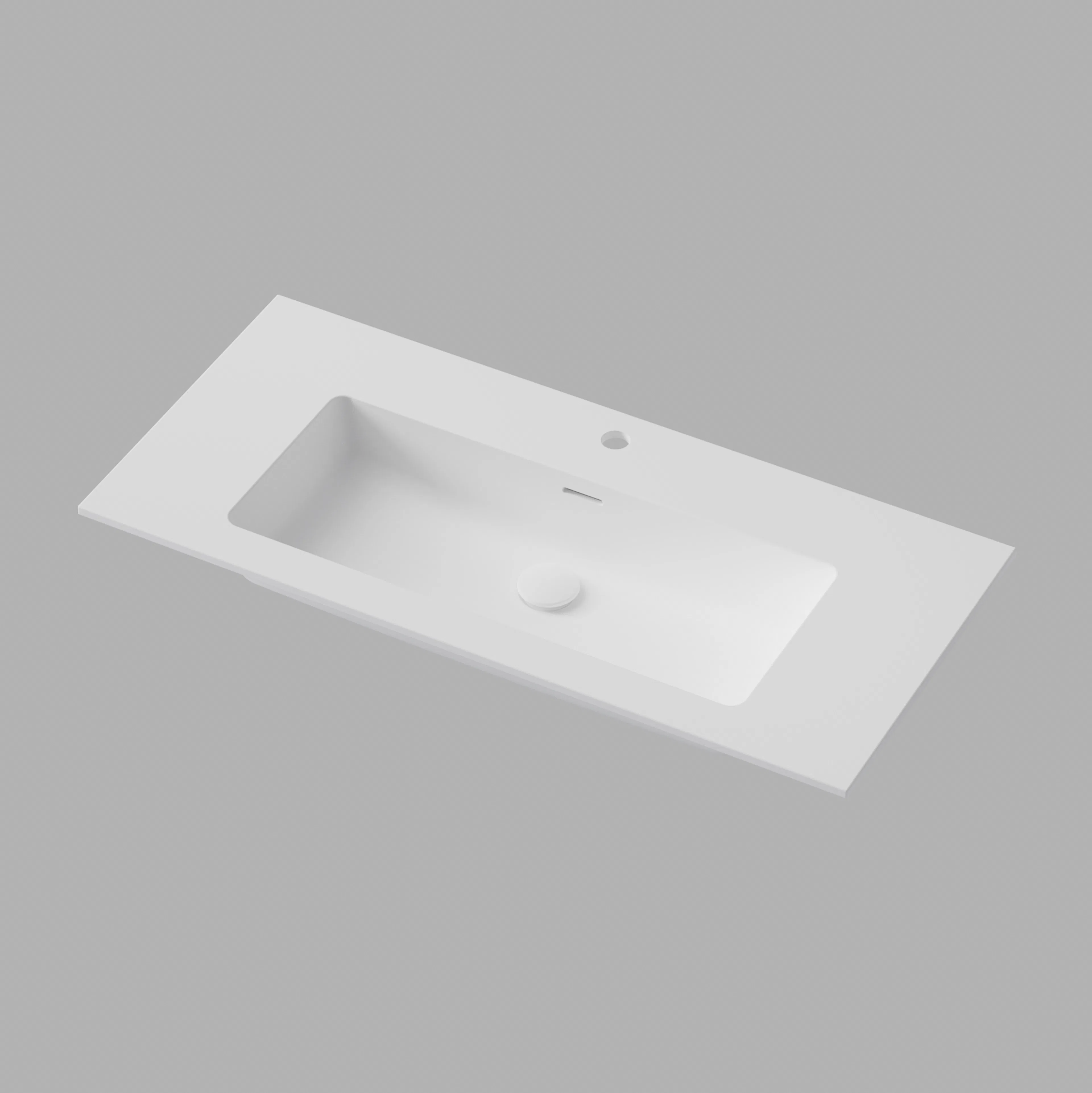 Tvättställ Smooth 100,
Soft White, Solid Surface,
1008x12x 1008mm