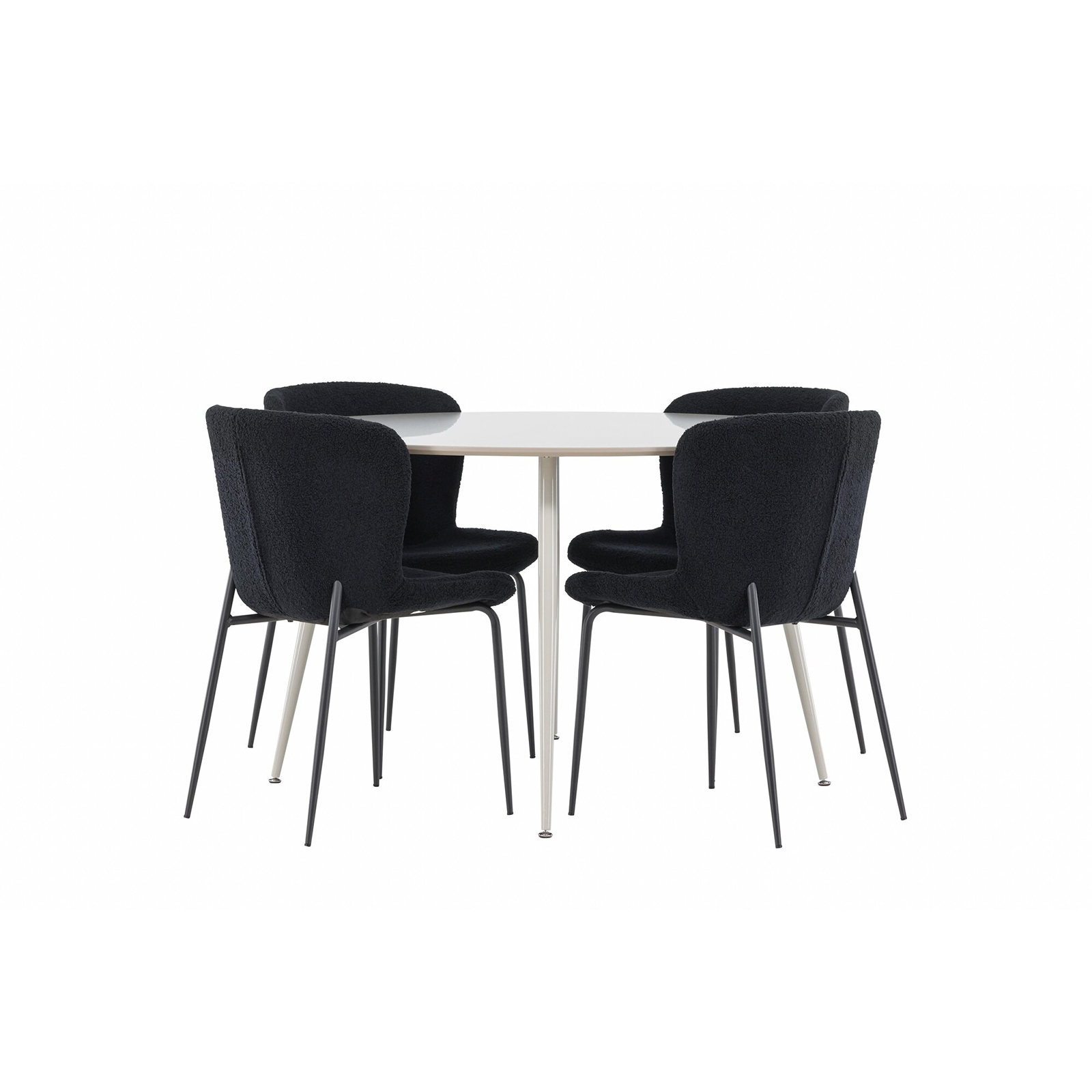 Matgrupp Venture Home Plaza Ø120 med 4 st Modesto Stolar