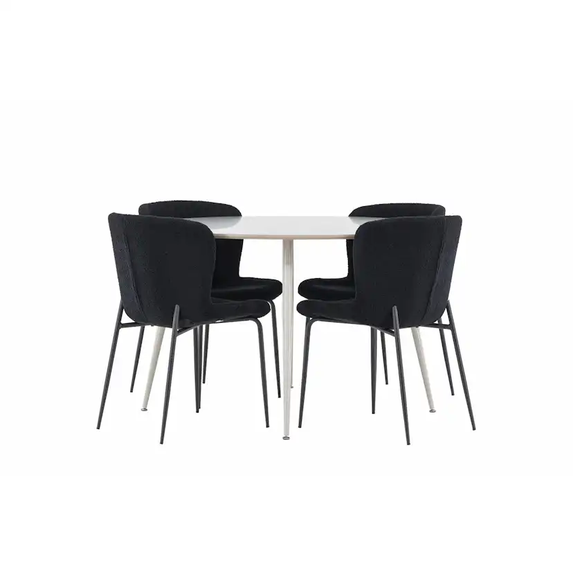Matgrupp Venture Home Plaza Ø120 med 4 st Modesto Stolar