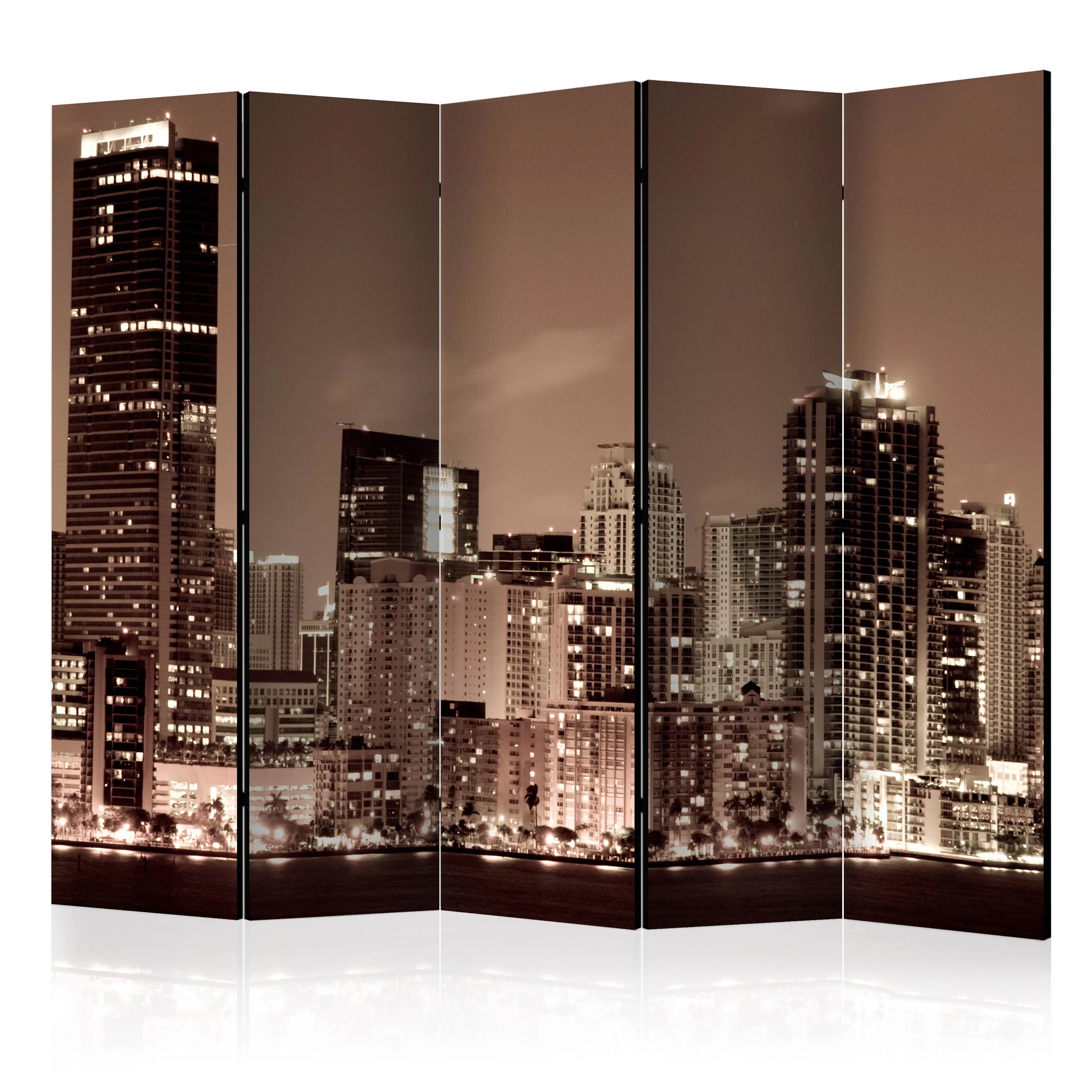 Rumsavdelare Skärmvägg Arkiio Night Life in Miami II 225x172 cm