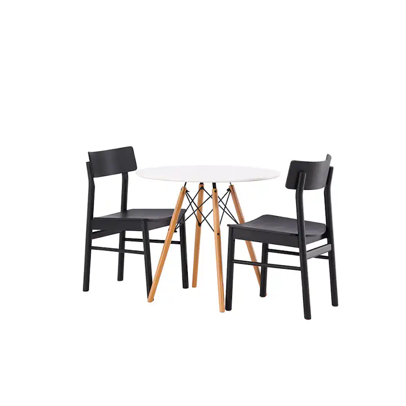 Matgrupp Venture Home Danburi Ø 60 cm med 2 Montros Stolar