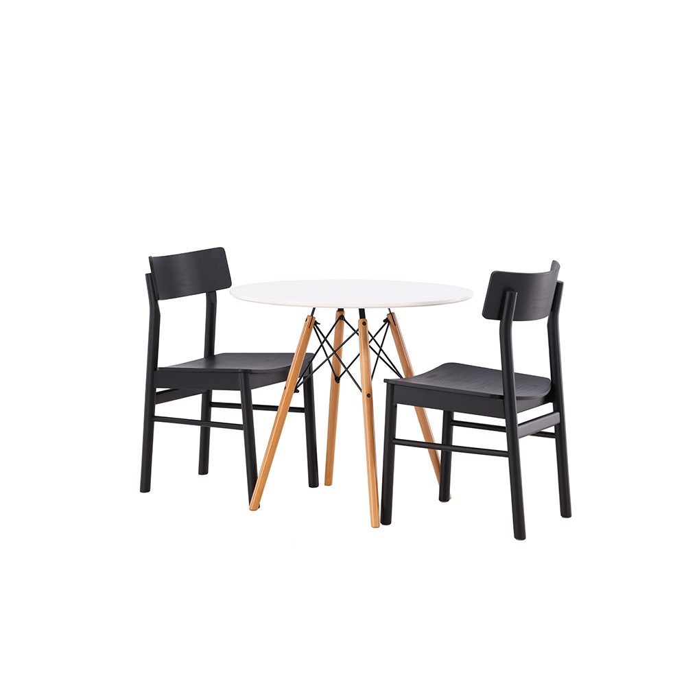 Matgrupp Venture Home Danburi Ø 60 cm med 2 Montros Stolar