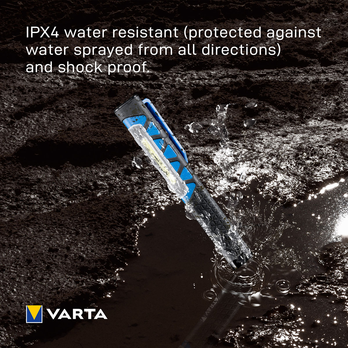 Arbetsbelysning Varta Work Flex Pocket Light IP54 110lm