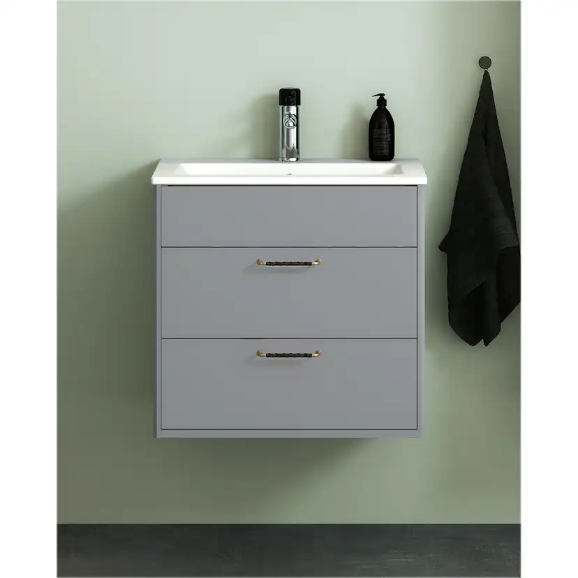 Tvättställsskåp Gustavsberg Graphic Elegans 60 cm - Fukttrög MDF för Badrum