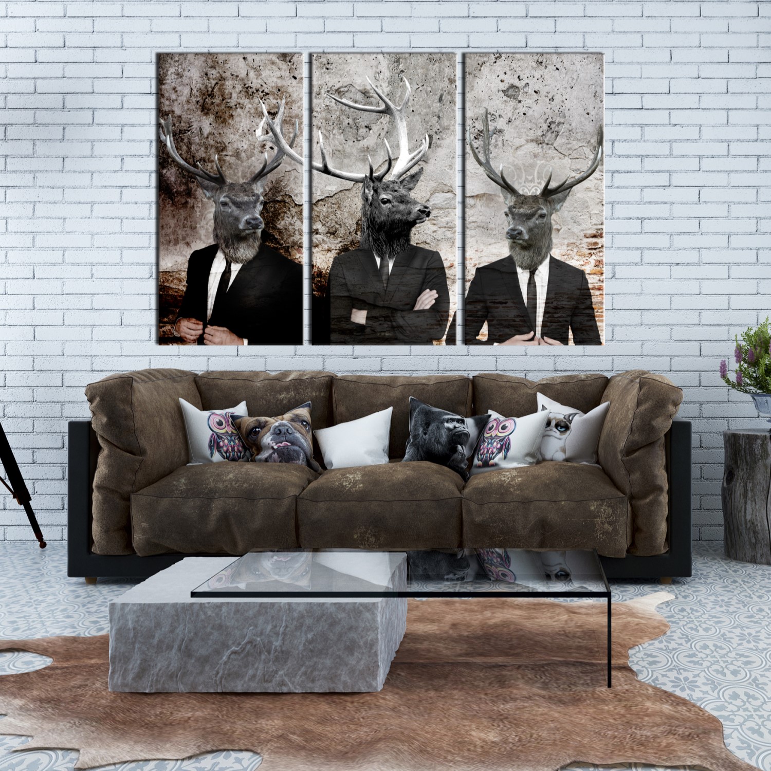 Tavla Arkiio Deer In Suits I