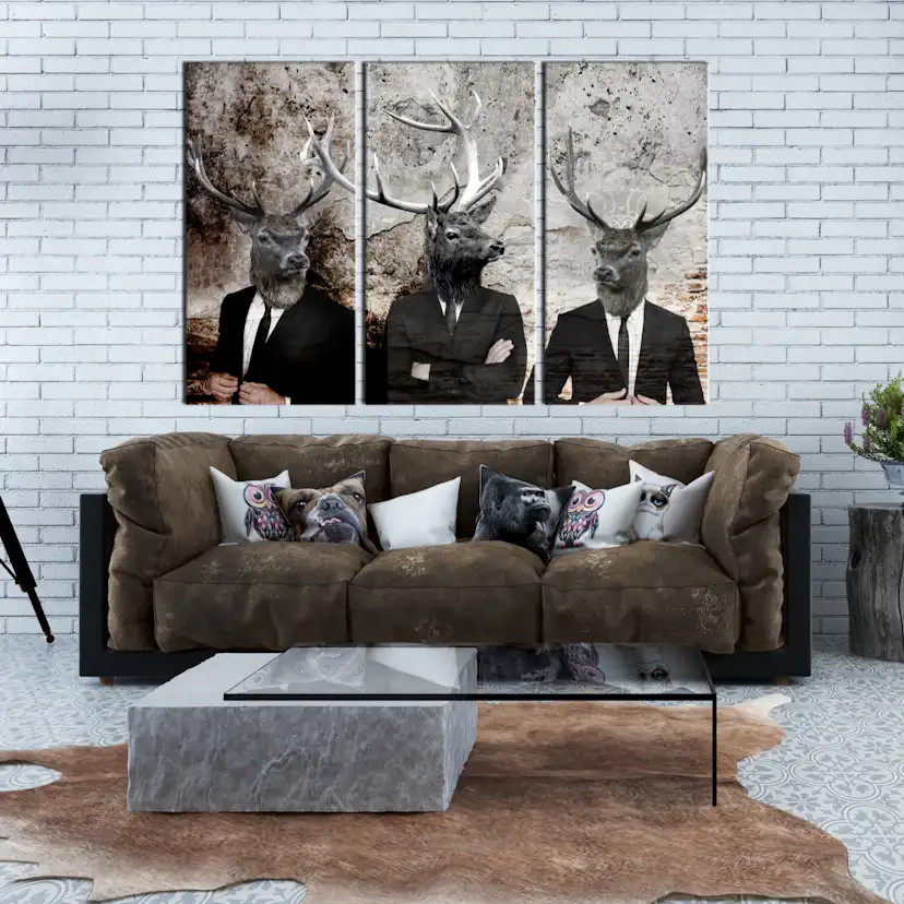 Tavla Arkiio Deer In Suits I