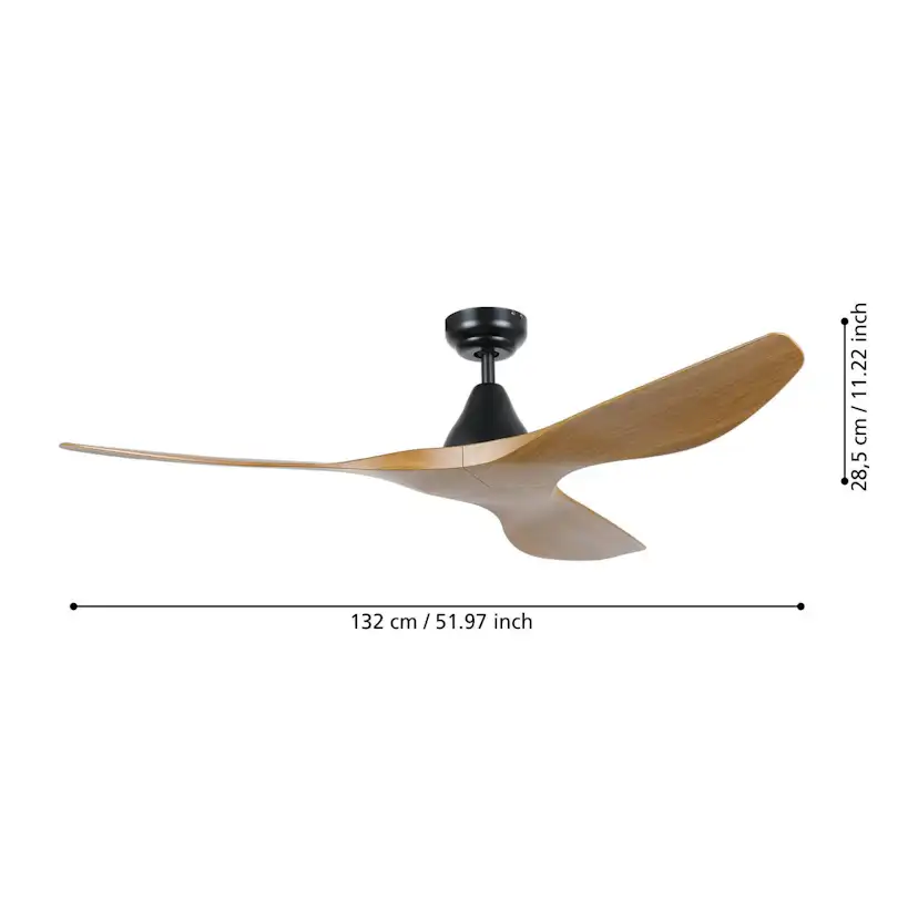 VENTILATOR DC Ø1320 SW/WALNUSS Valnöt