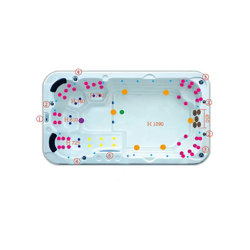 Swimspa Landskap Salina 59 jets Vital+