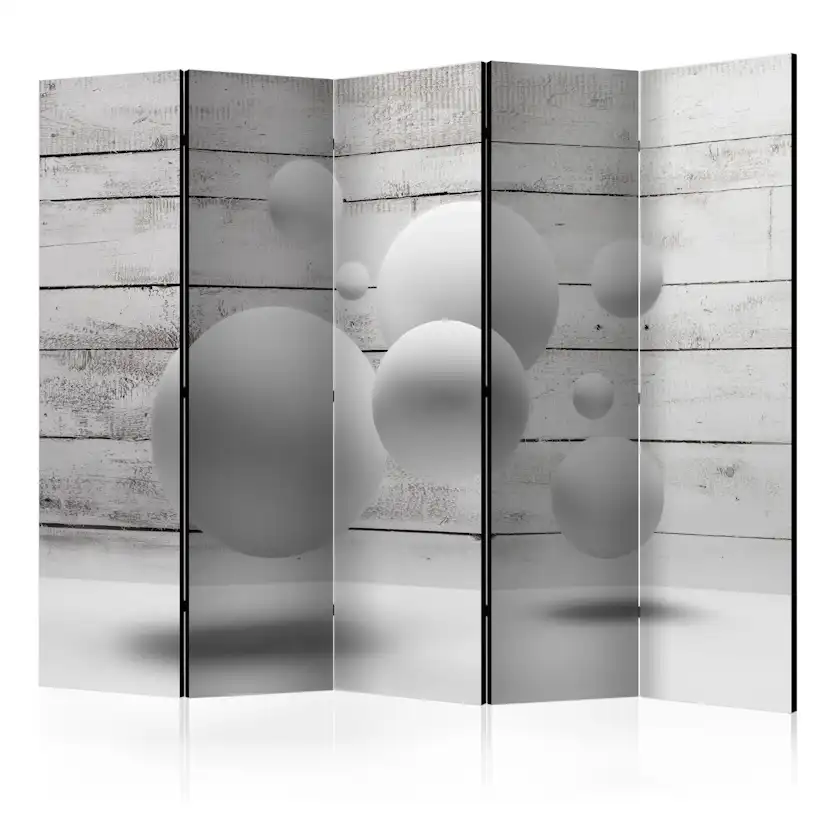 Rumsavdelare Skärmvägg Arkiio Balls II Grå/Vit 225x172 cm
