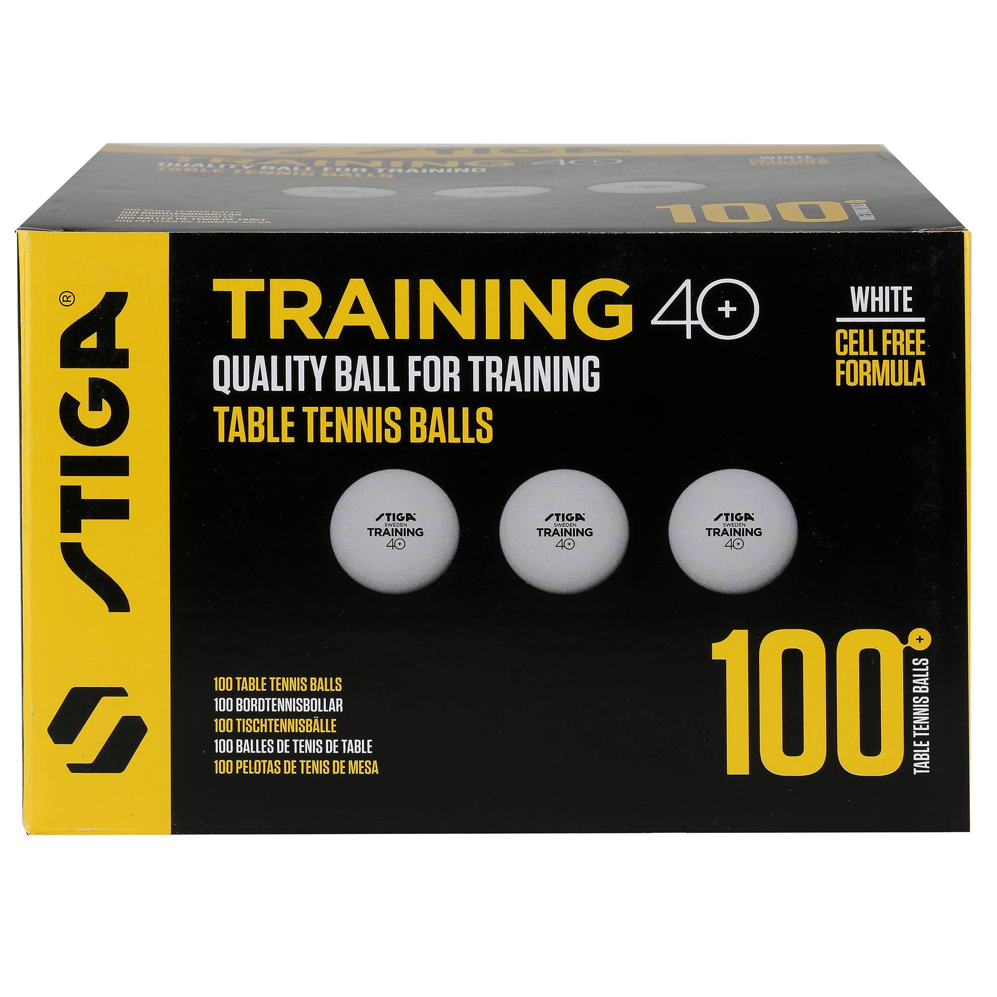 Pingisboll Stiga Sports Training ABS White 100-Pack