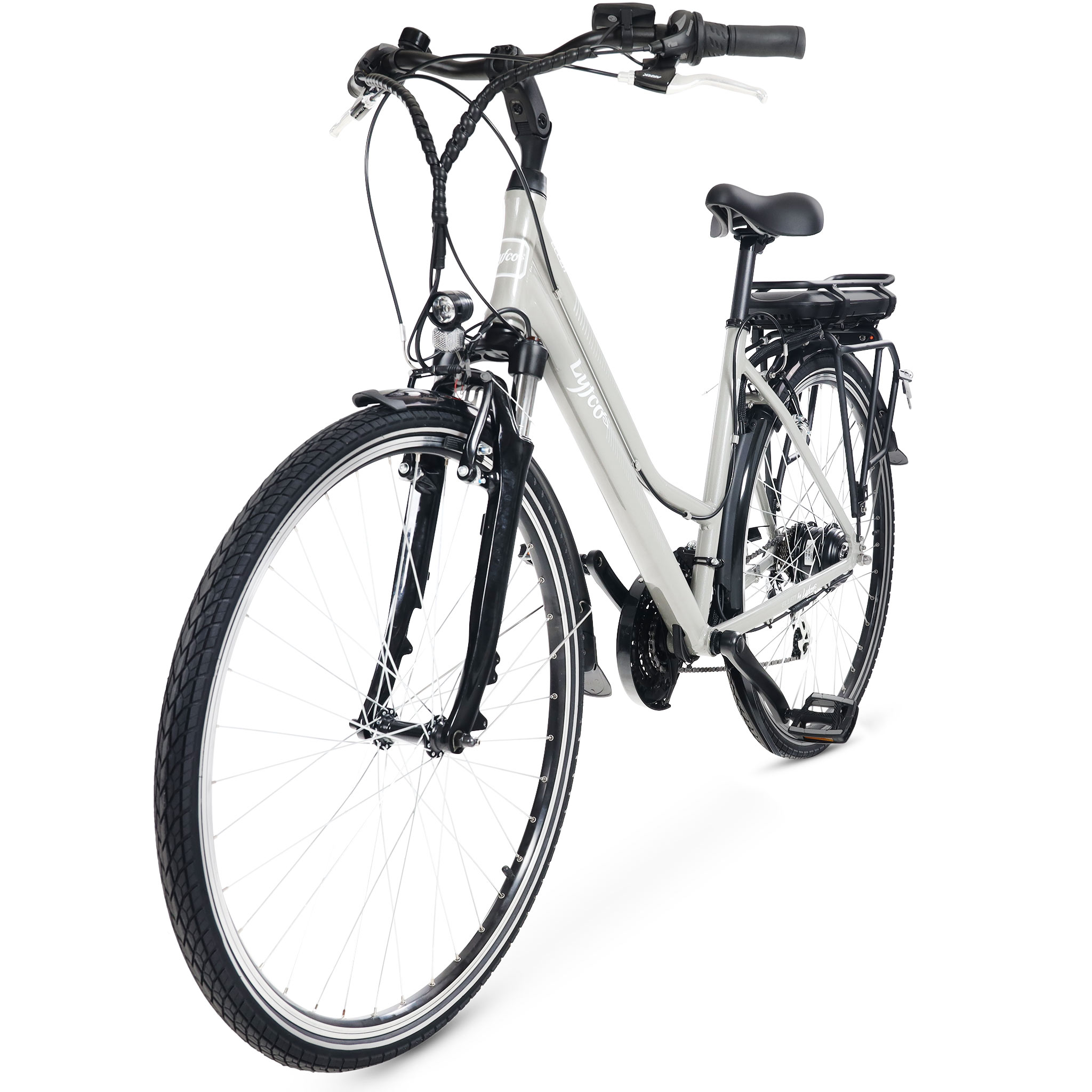 Elcykel Lyfco Dam 28" - Ellen 13 Ah Silver