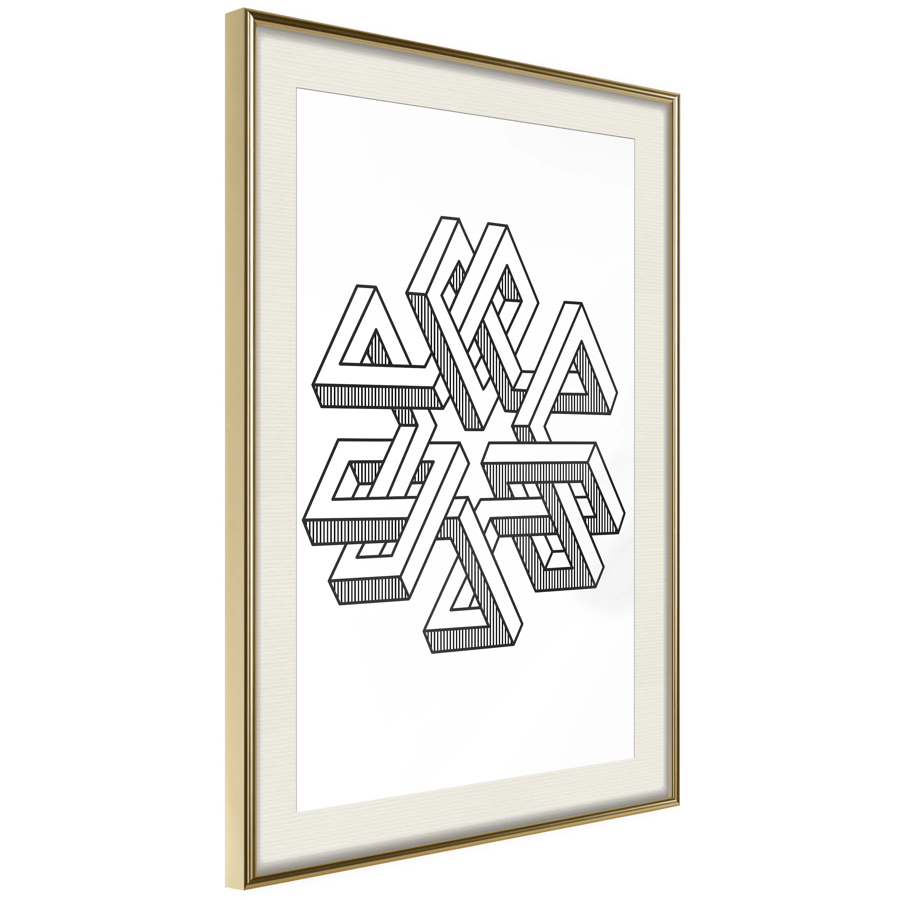 Poster Artgeist Affisch Geometric Clover
