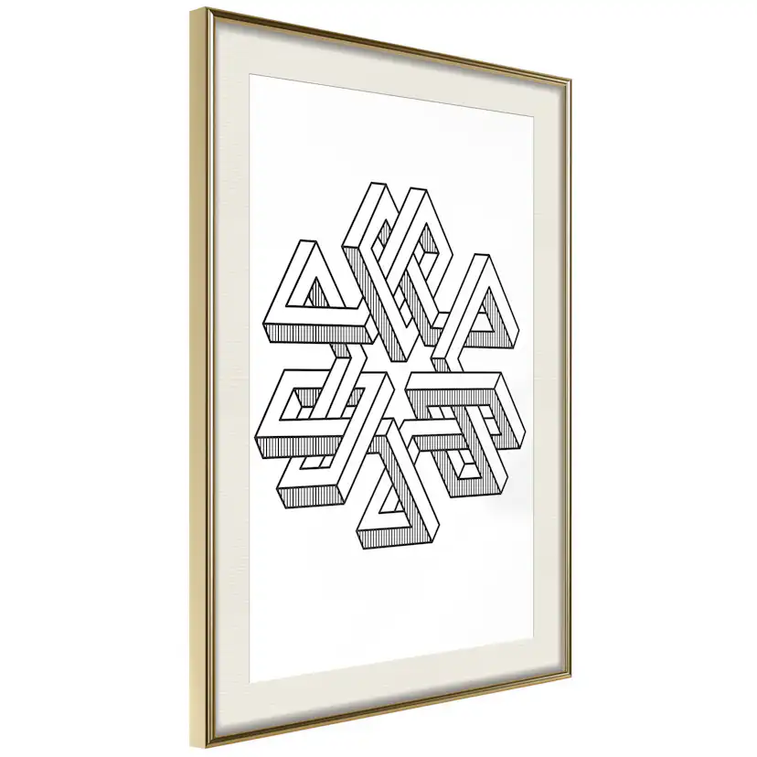 Poster Artgeist Affisch Geometric Clover