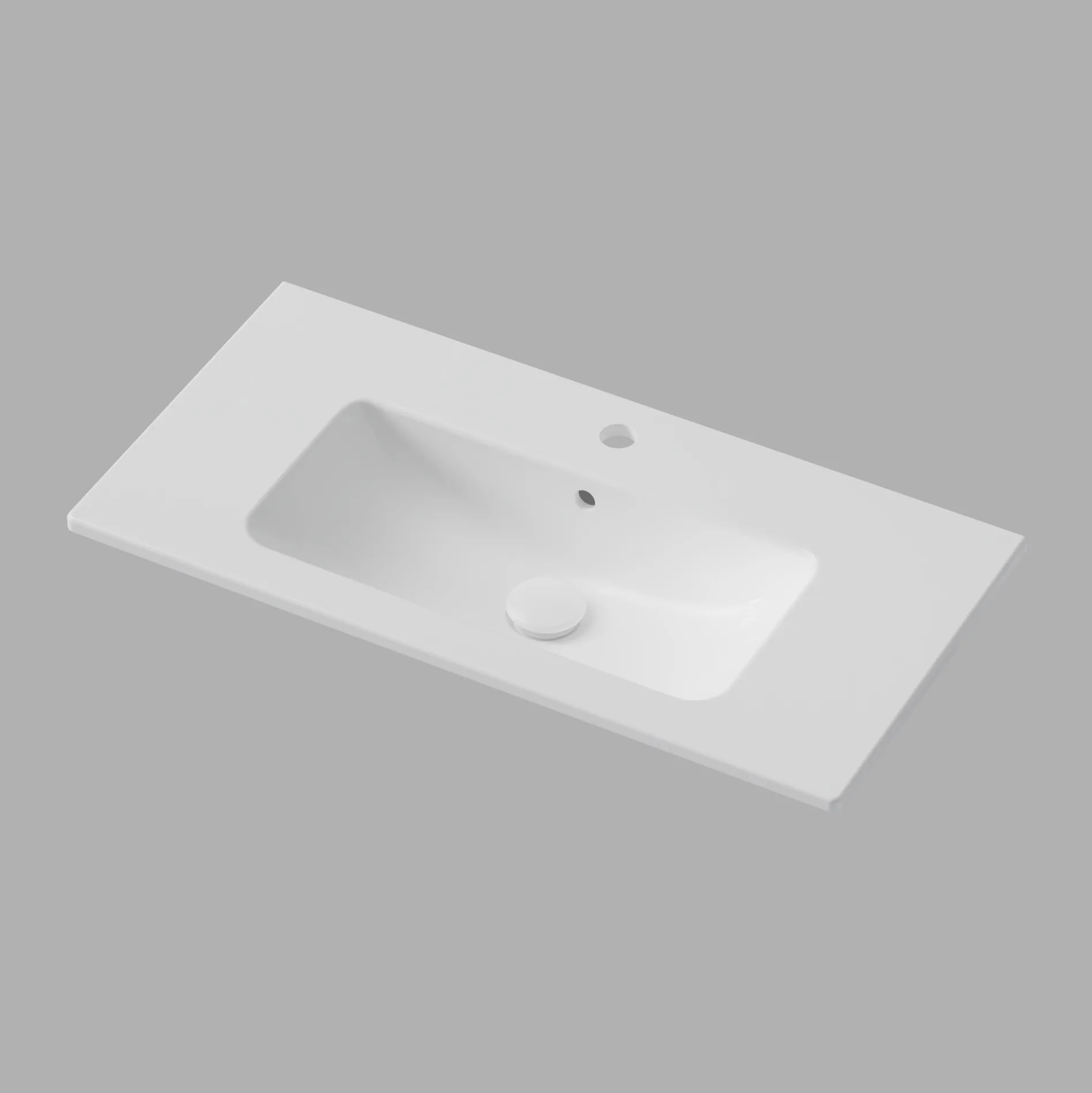 Tvättställ Soft XS 80,
Glossy White, Porslin,
795x15x395 m 795mm