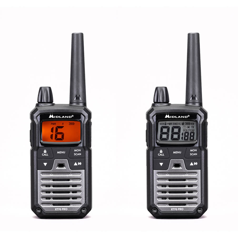Walkie Talkie Midland XT70 Pro Duo Svart/Mörkgrå