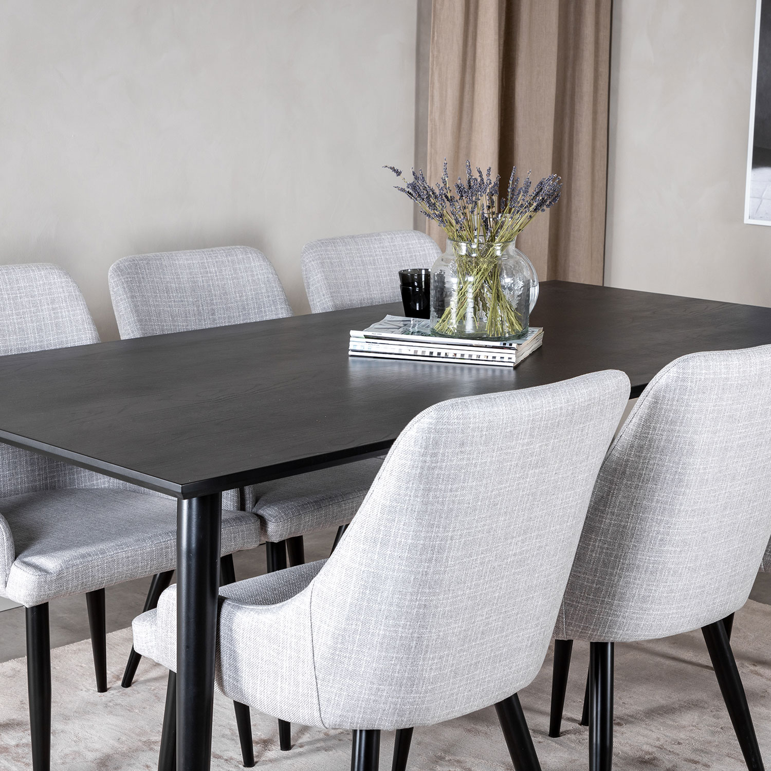 Matgrupp Venture Home Dipp med 6 Plaza stolar