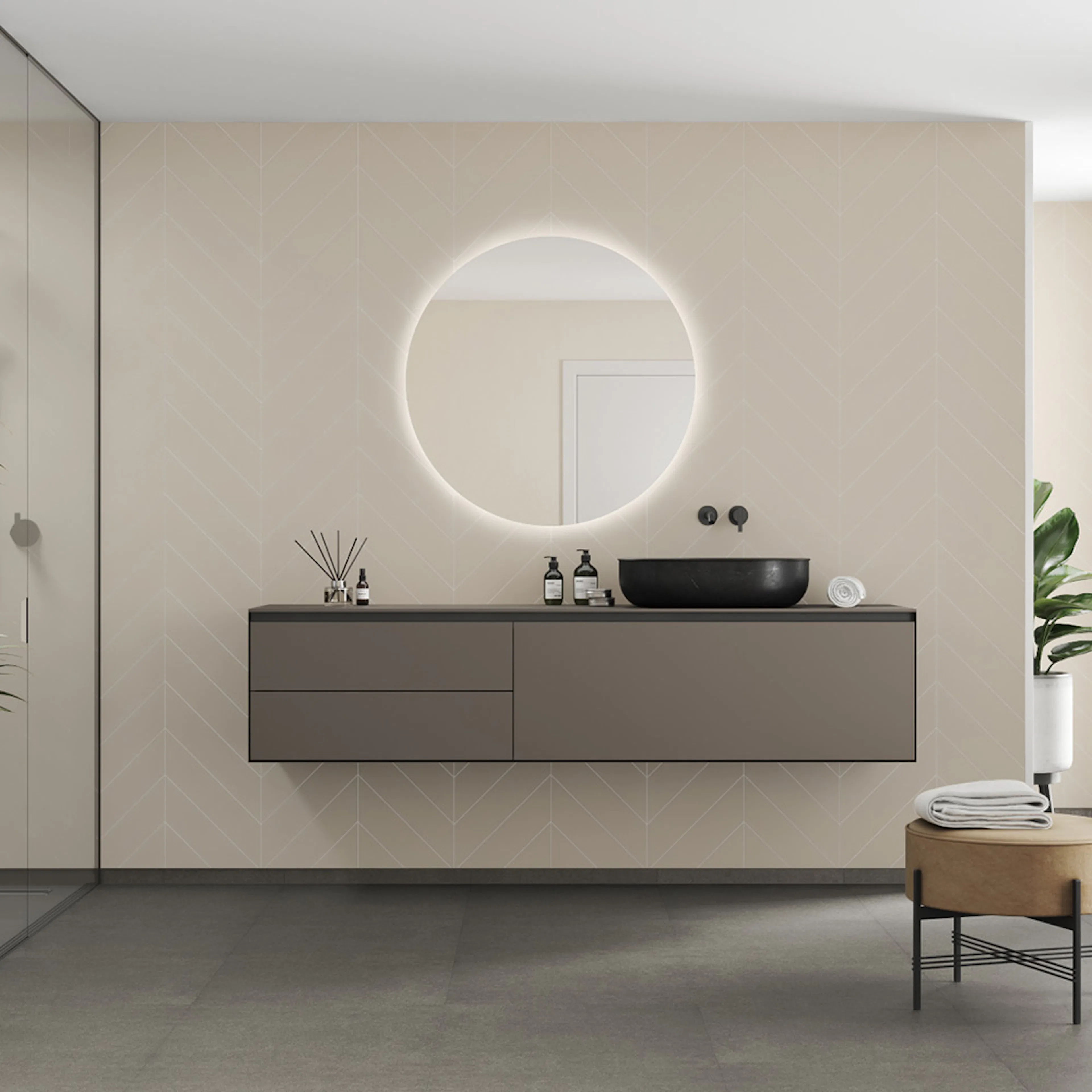 Våtrumsskiva Fibo 5233-M78 EM Light Sand 10x620x2400 mm
