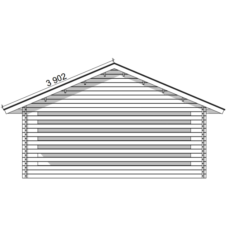 Garage & Carport LP Garden AT30KL (53,9 m²)