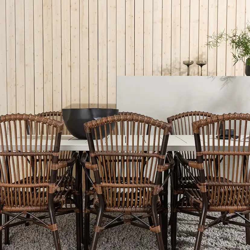 Matgrupp Venture Home Lina Bord med 6 Galera Stolar