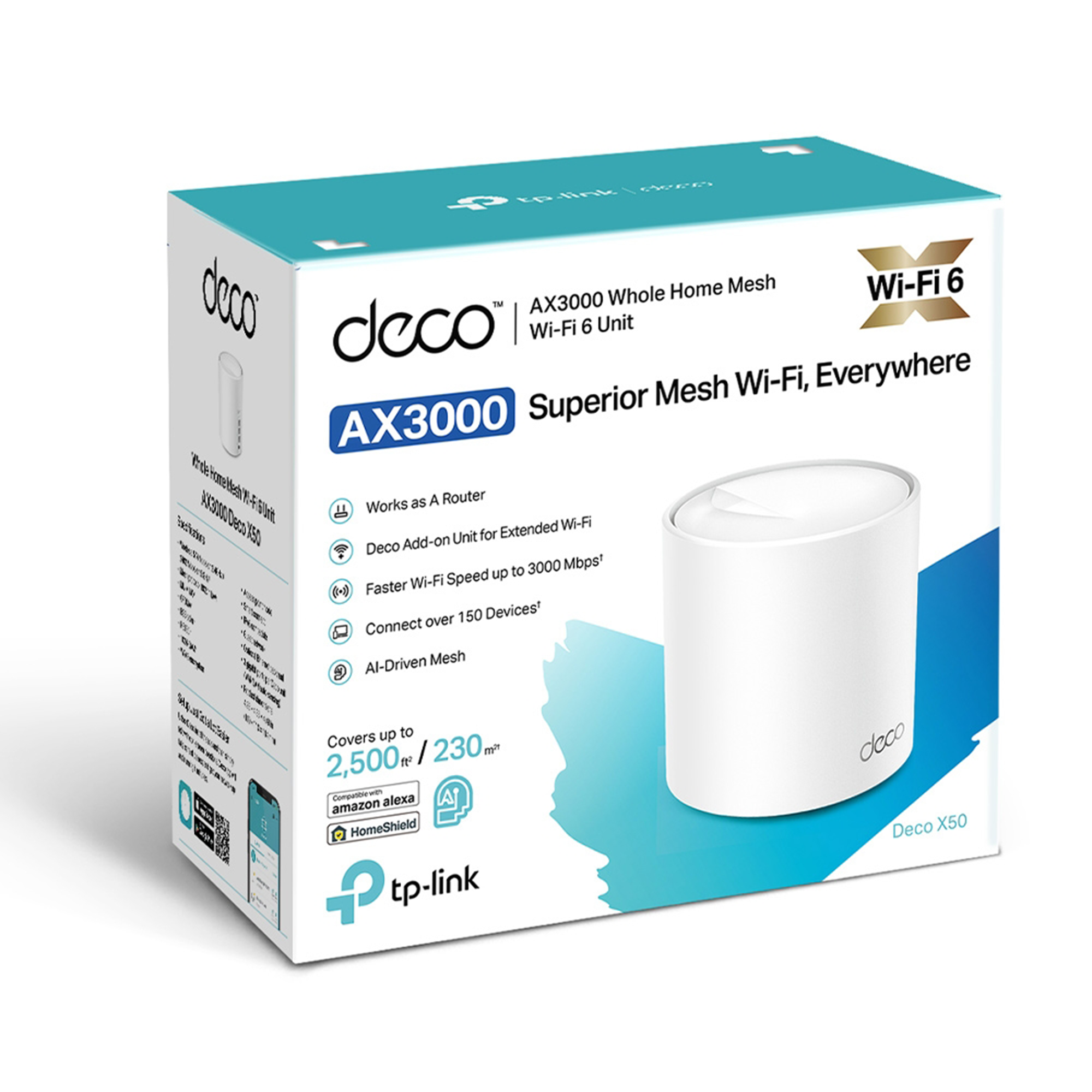 Mesh TP-Link Deco X50 AX3000 1-Pack