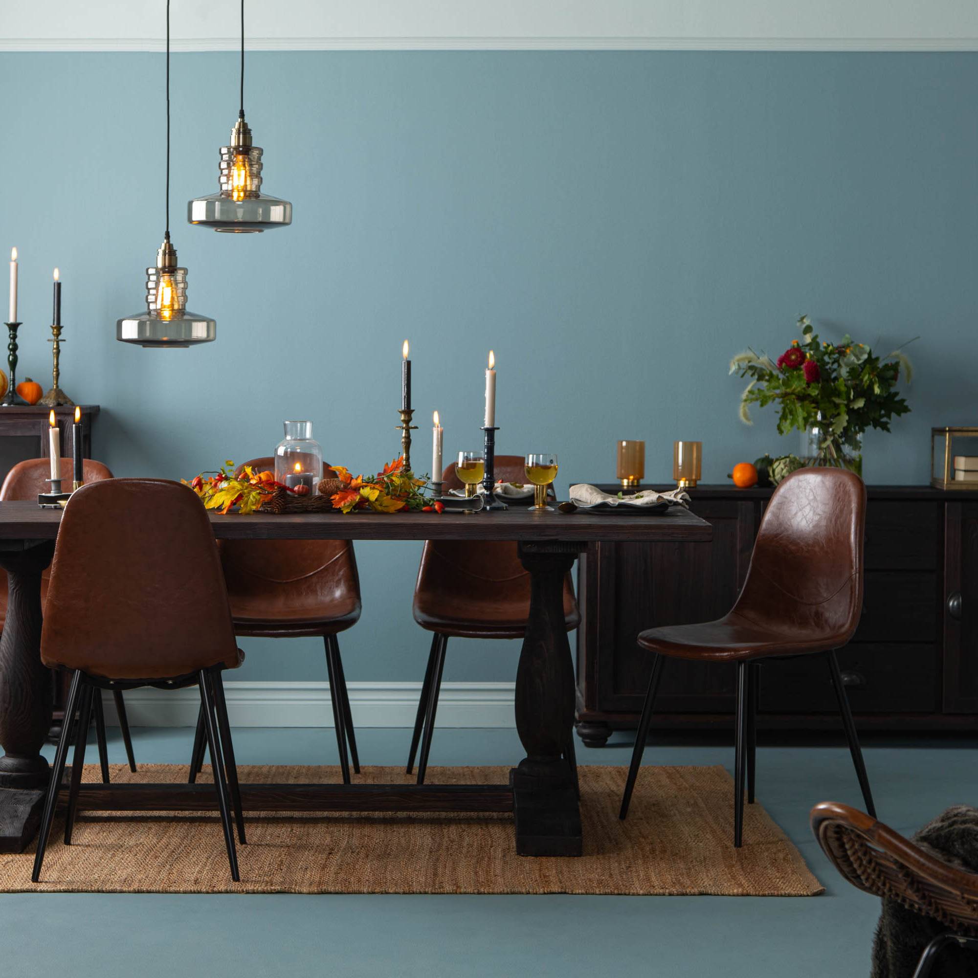 Matgrupp Basic Home Dijon Rektangulärt 200 cm med 6 Nibe Matstol