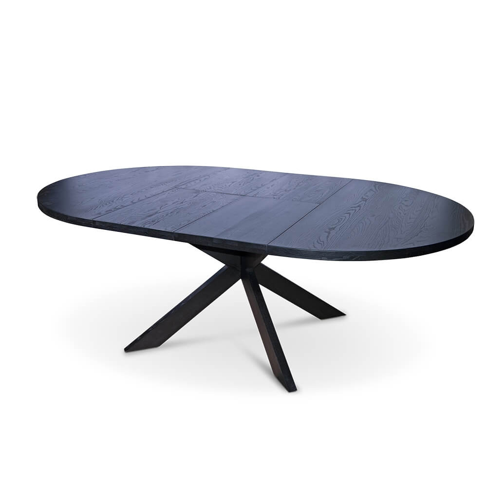 Iläggsskiva Stenexpo Tofta Massiv Svartbetsad Ask 40x140 cm