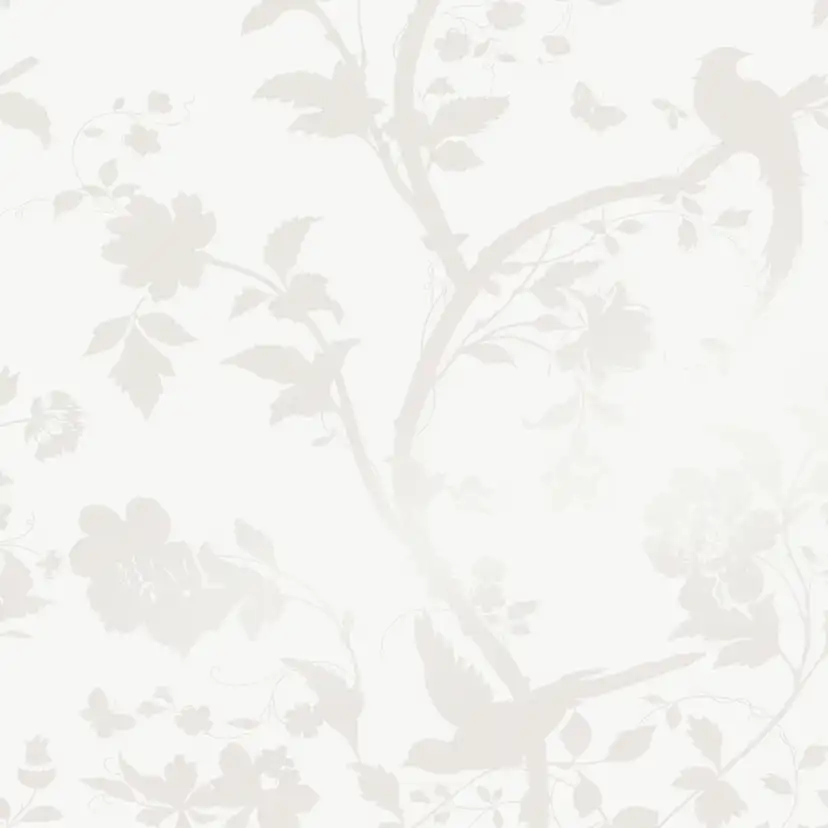 Tapet Laura Ashley Oriental Garden Pearlescent Vit