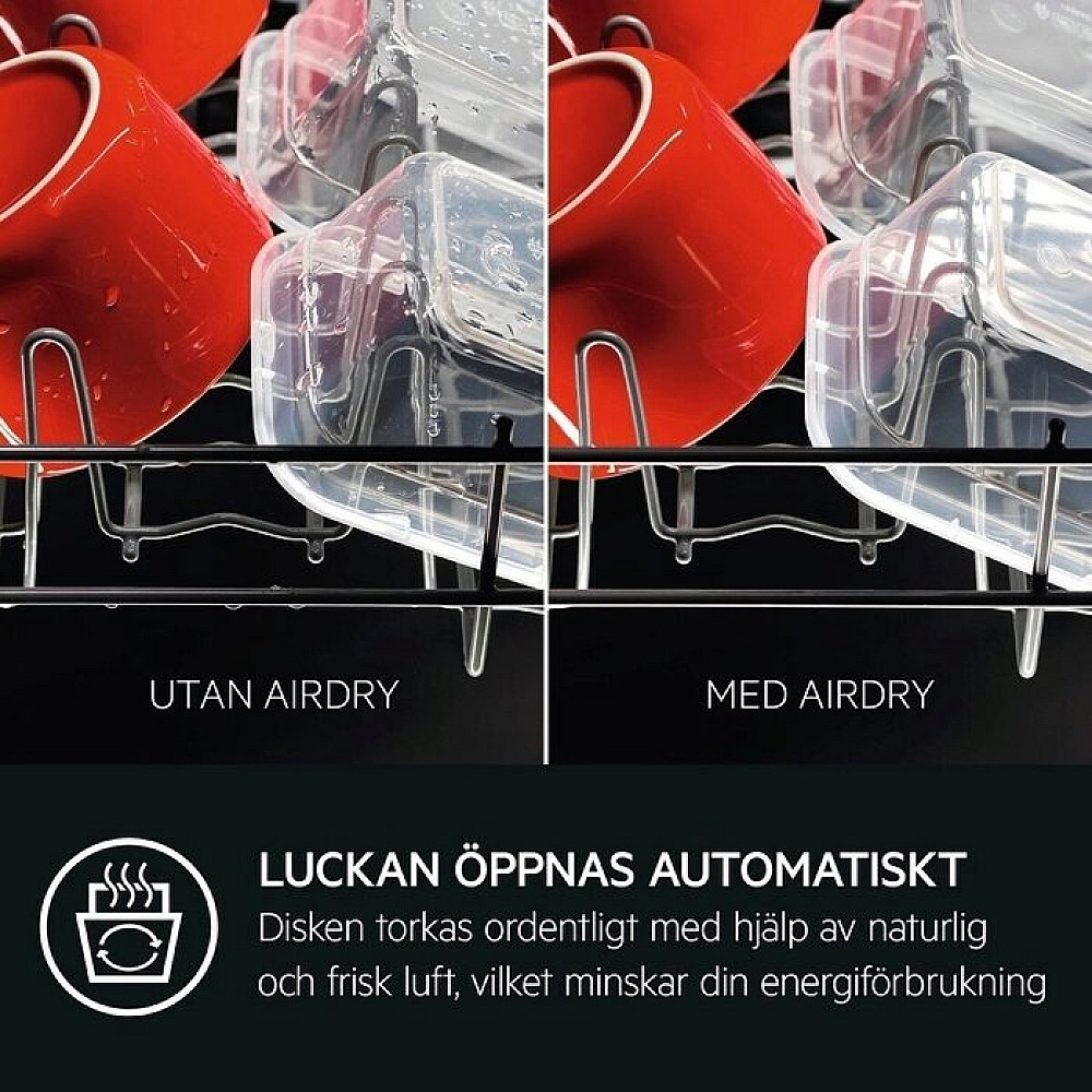 Integrerad Diskmaskin AEG FSE63657P Helintegrerad för IKEA Metod