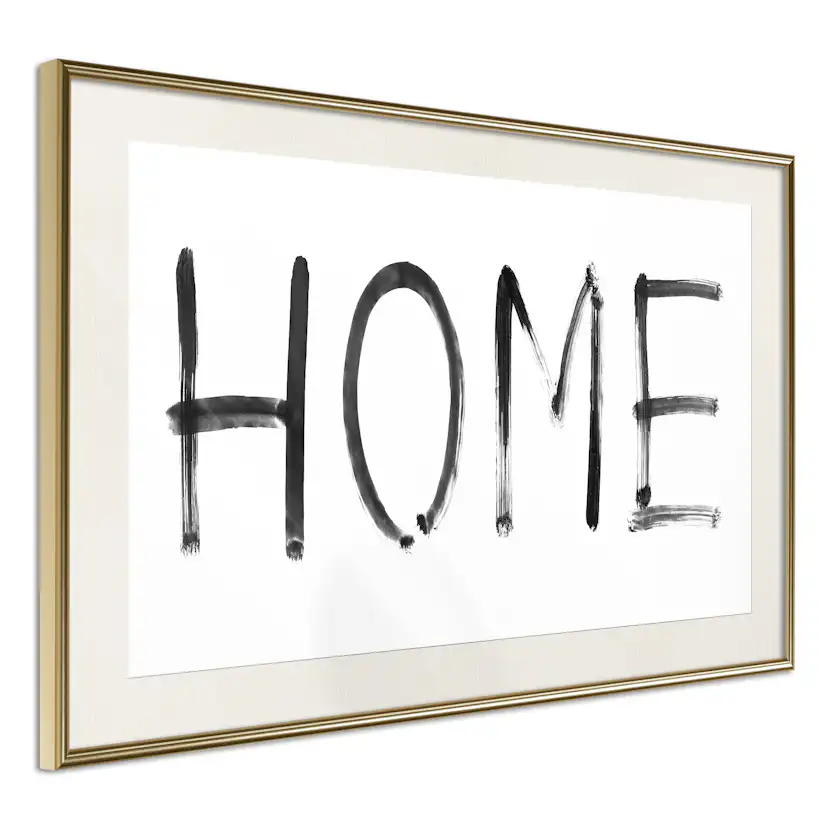 Poster Artgeist Affisch Black Home