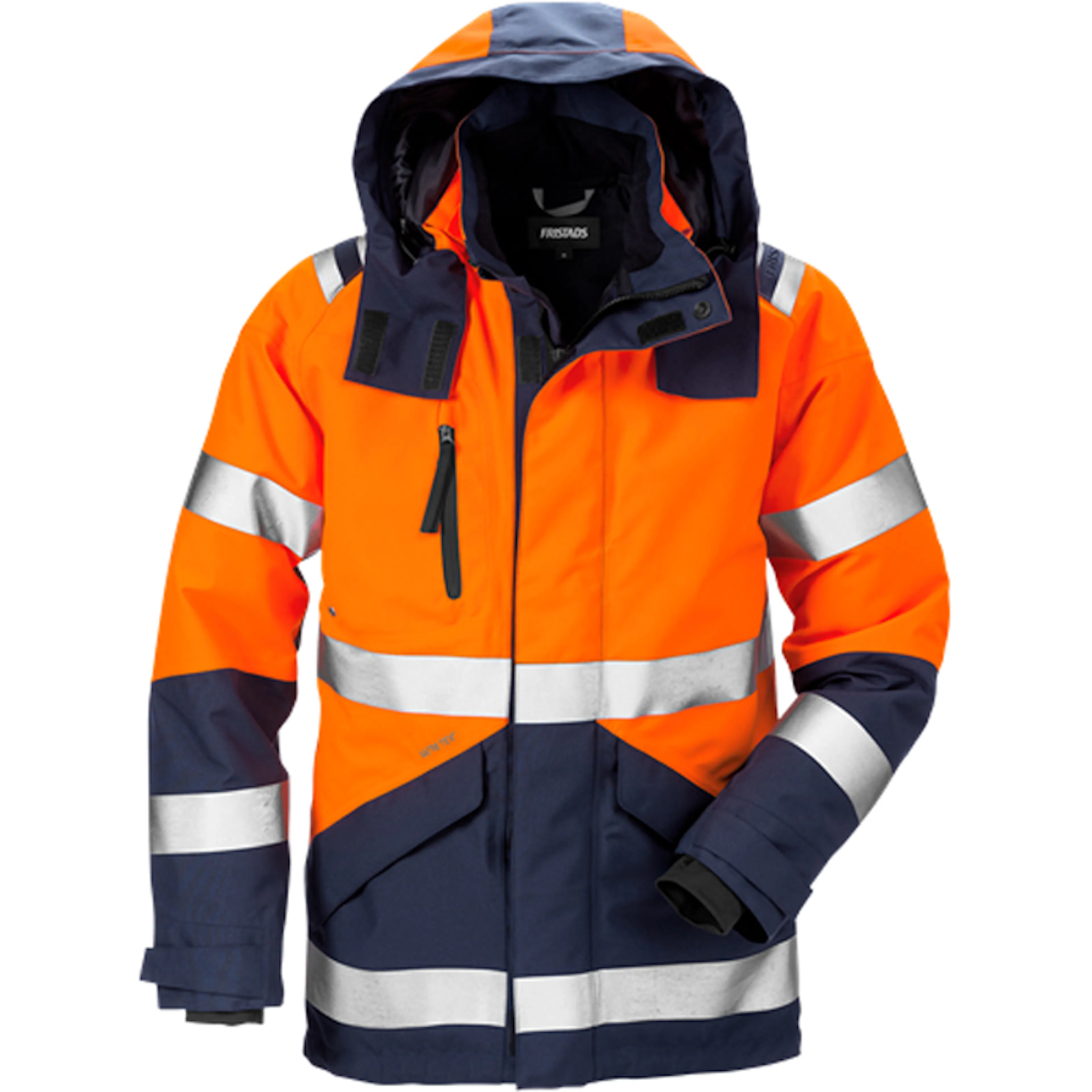 Varselorange/Marinblå