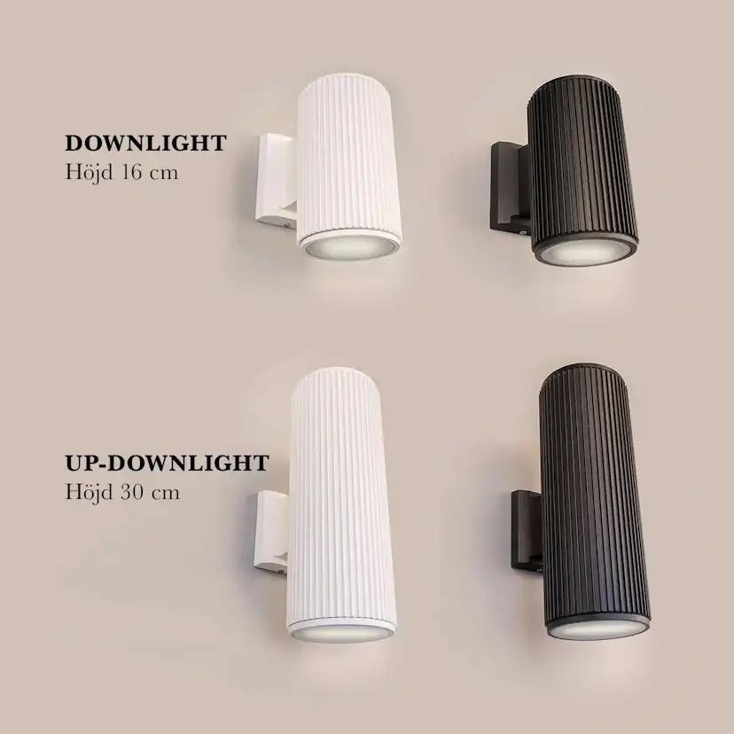 Vägglampa Utomhus Vesani Tylösand 16 cm LED Downlight IP54