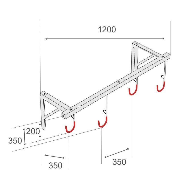 Cykelhängare R&R Solutions H1 Väggmonterad